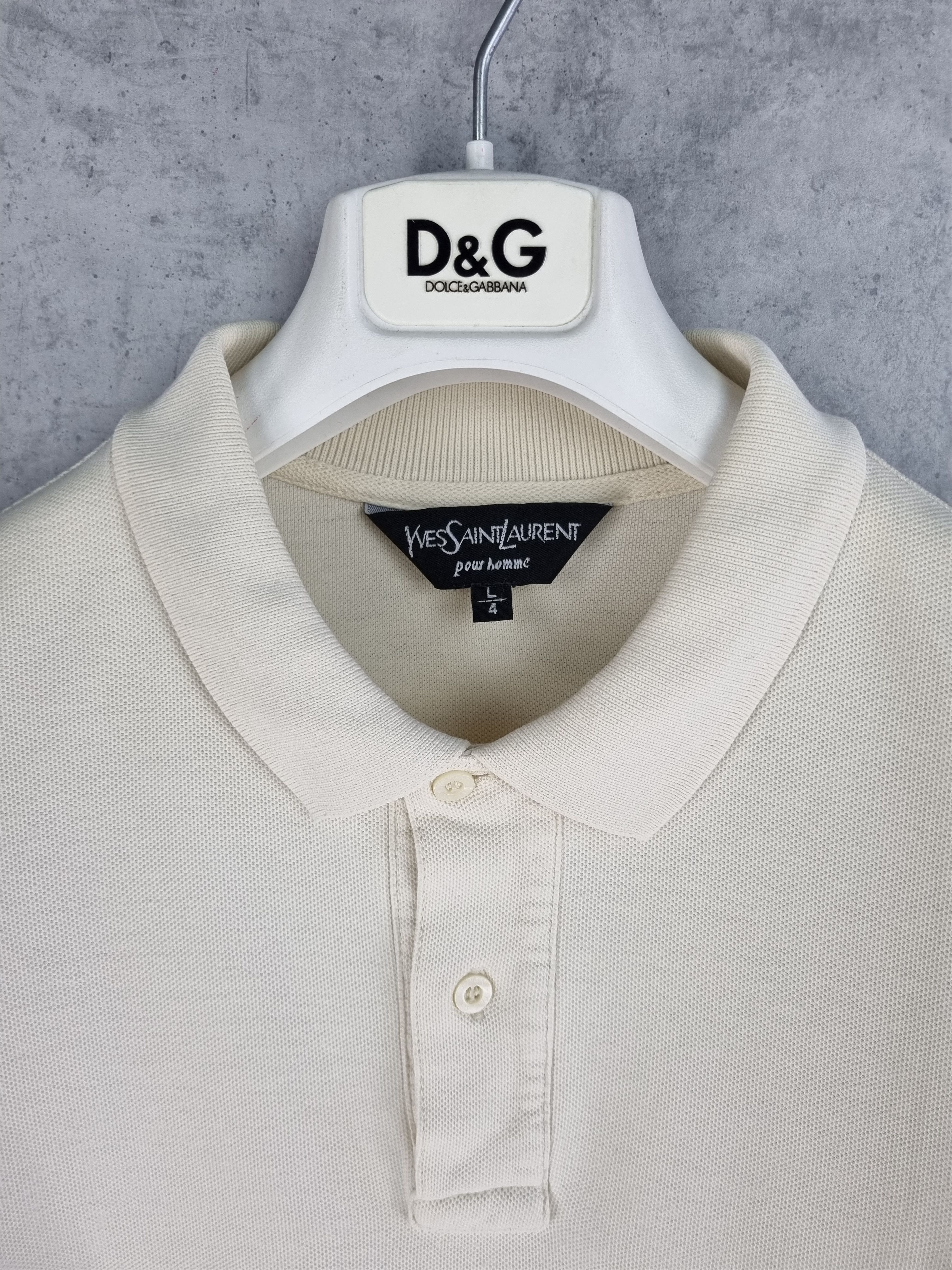 Yves Saint Laurent 90s Yves Saint Laurent YSL Pour Home Polo Shirt Size US M / EU 48-50 / 2 - 8 Thumbnail