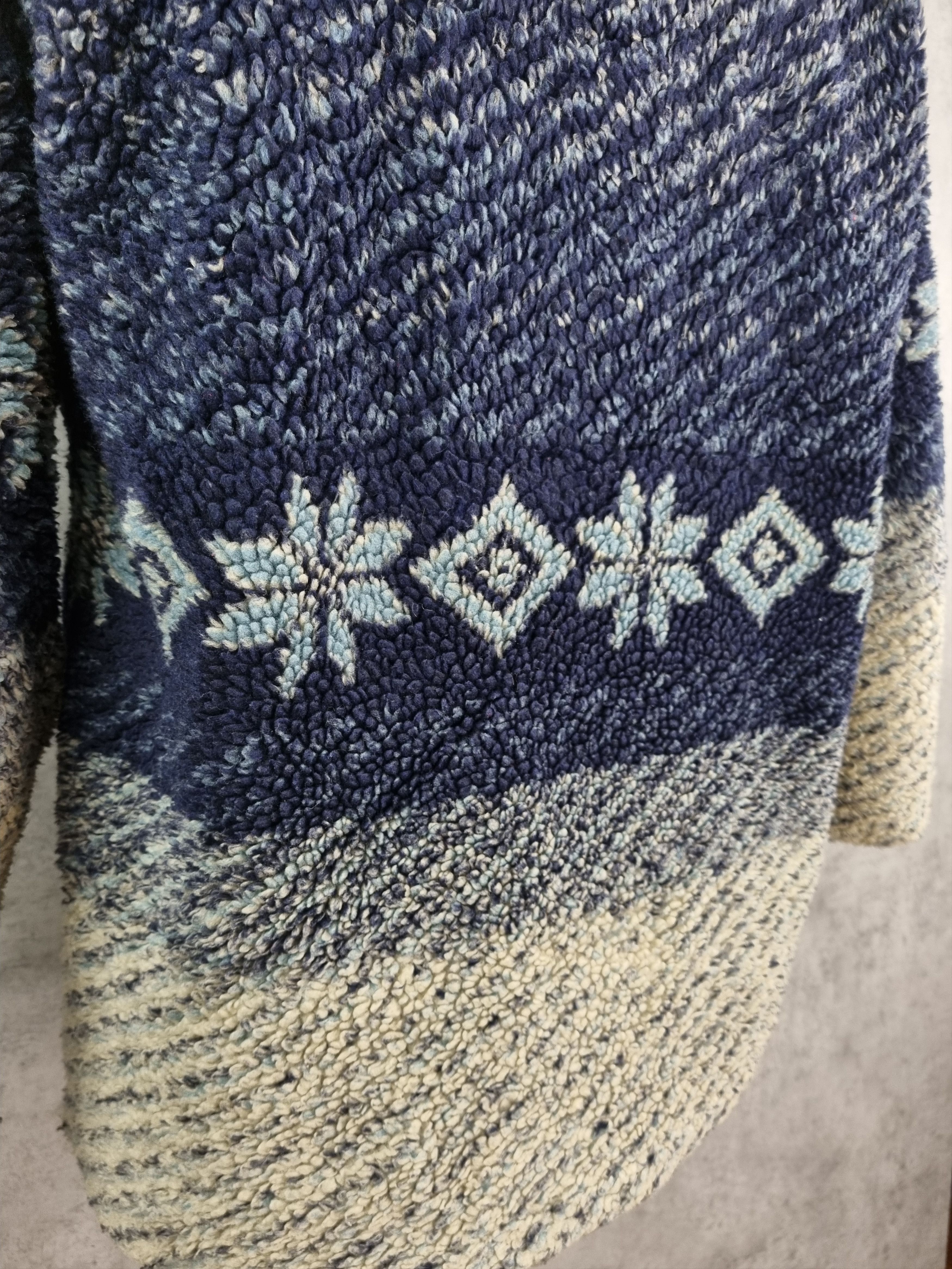 Vintage Rare 90s Flakes Print Deep Pile fleece PATAGONIA ACG style Size US M / EU 48-50 / 2 - 10 Thumbnail
