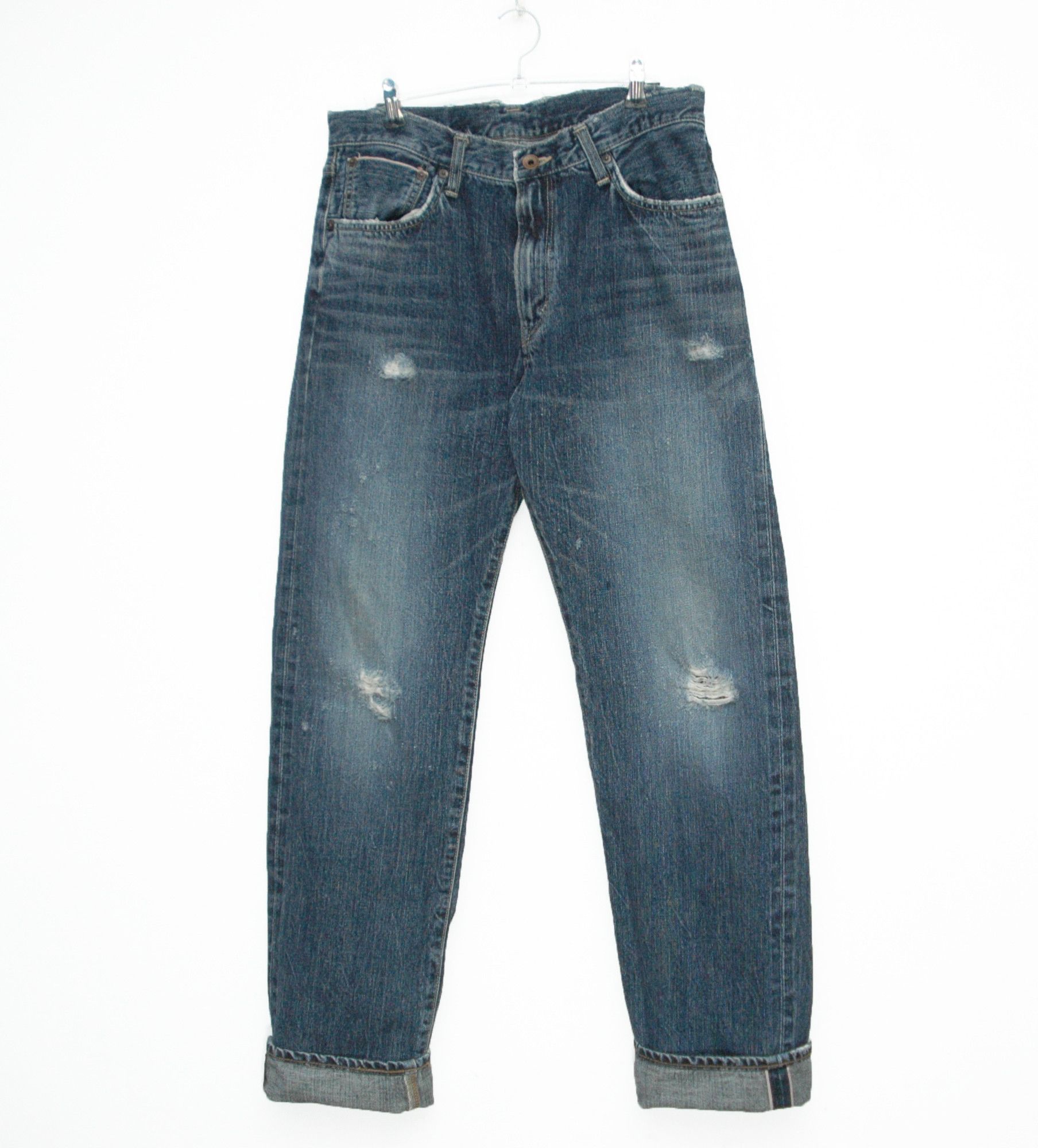 Edwin × Japanese Brand Vintage Edwin Distressed Selvedge 505s made in Japan denim Size US 32 / EU 48 - 1 Thumbnail