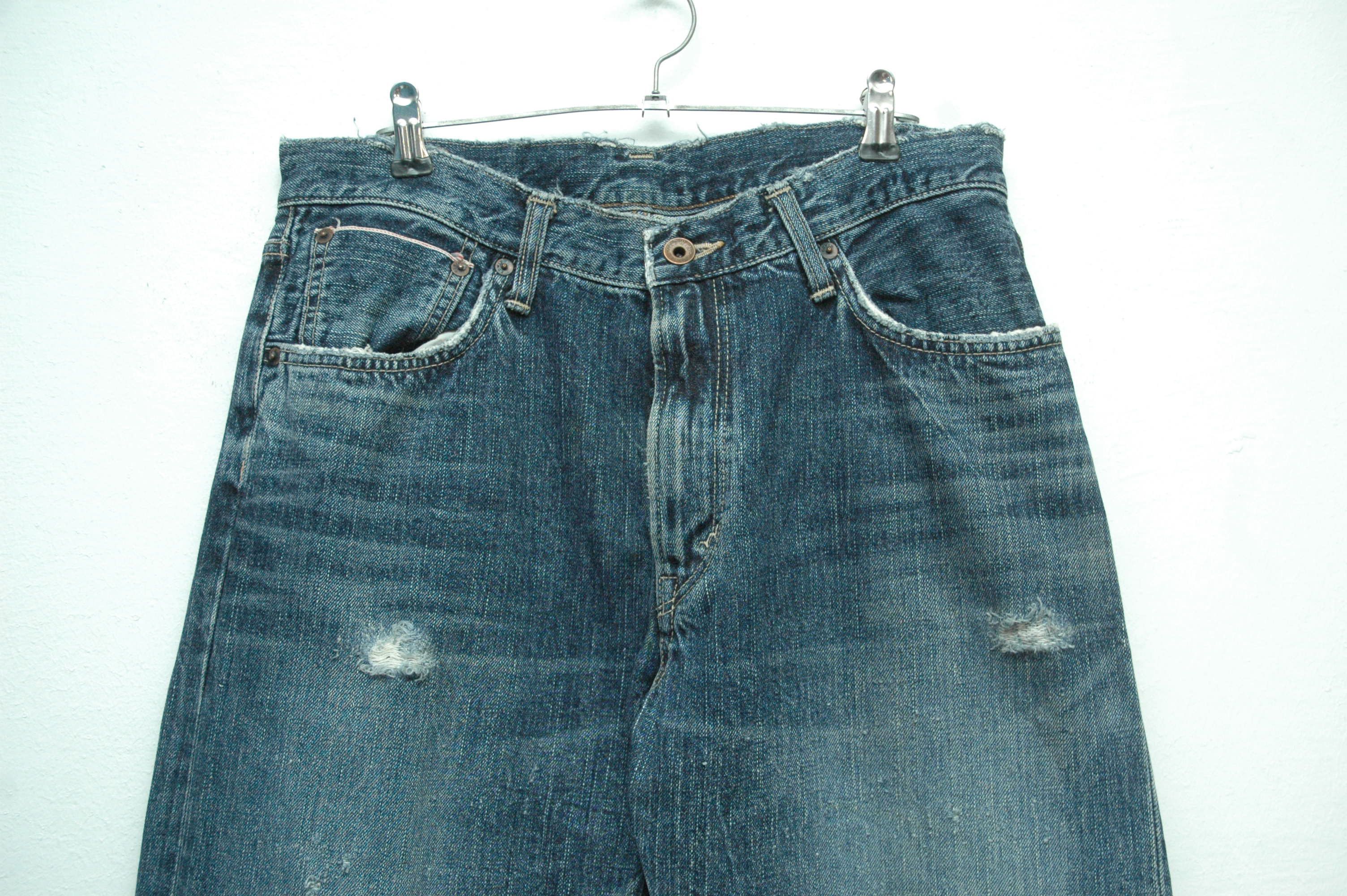 Edwin × Japanese Brand Vintage Edwin Distressed Selvedge 505s made in Japan denim Size US 32 / EU 48 - 2 Thumbnail