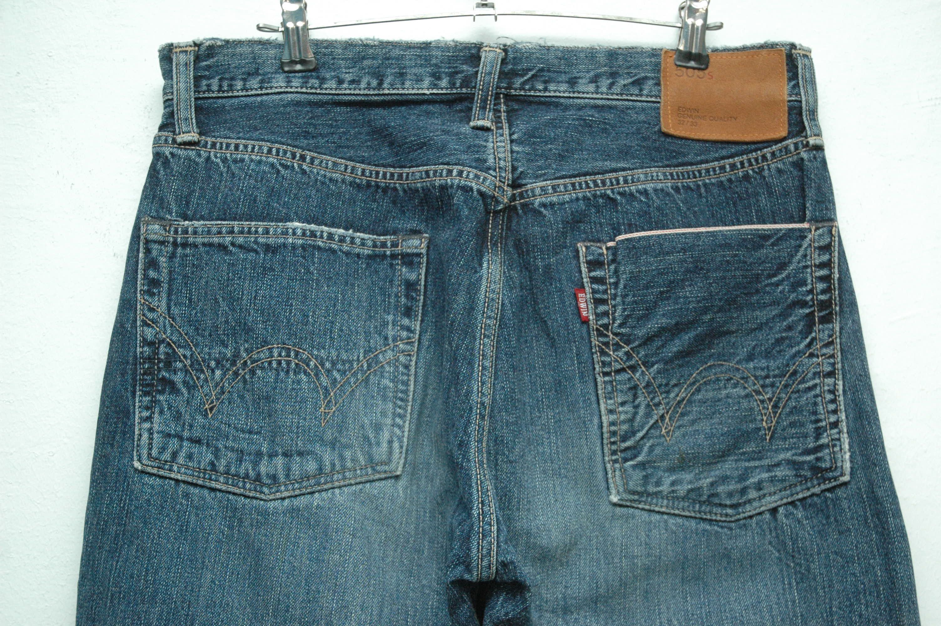 Edwin × Japanese Brand Vintage Edwin Distressed Selvedge 505s made in Japan denim Size US 32 / EU 48 - 8 Thumbnail