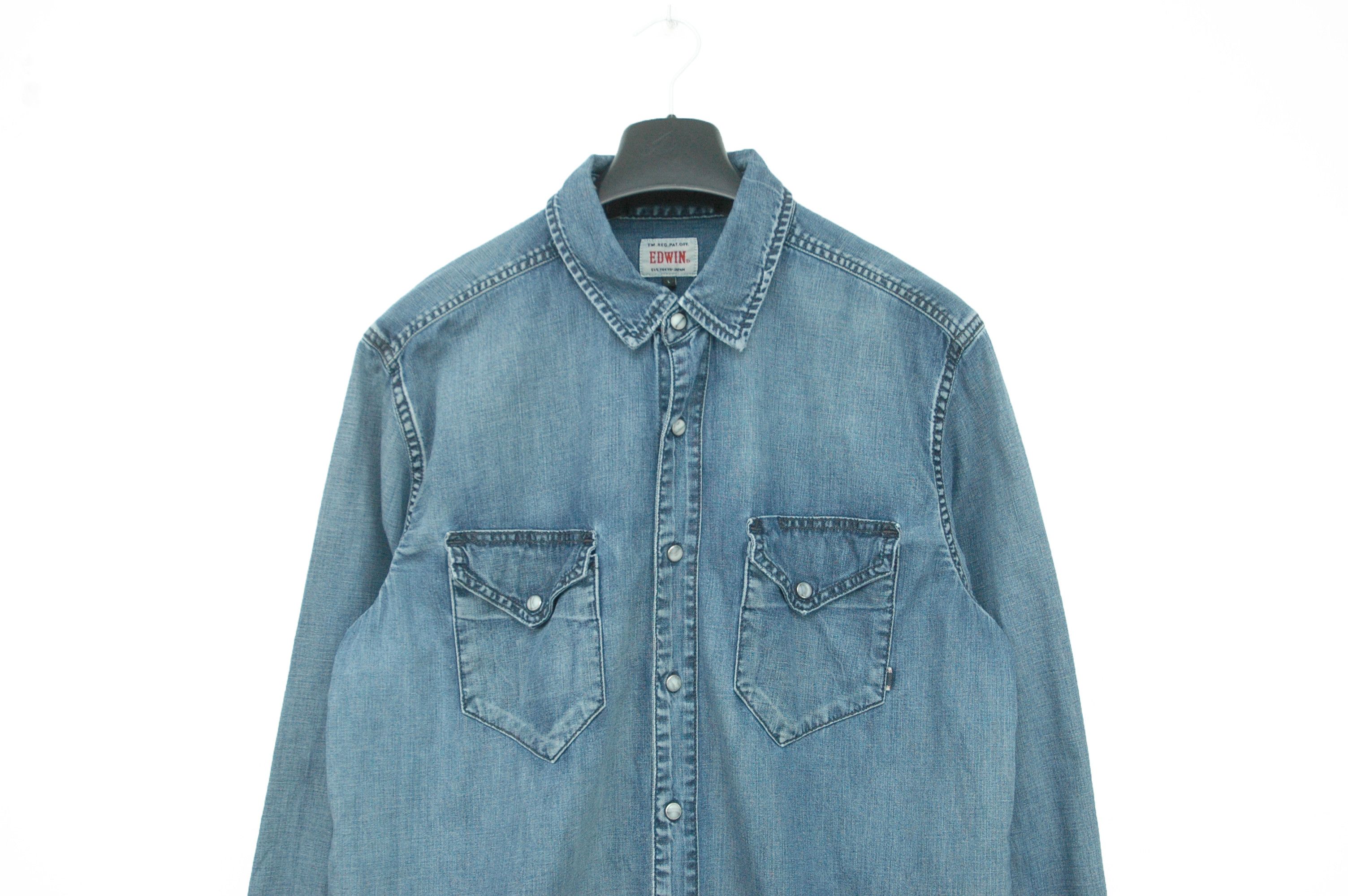 Edwin × Japanese Brand Edwin L/S Magnum Shirt Size US L / EU 52-54 / 3 - 2 Thumbnail