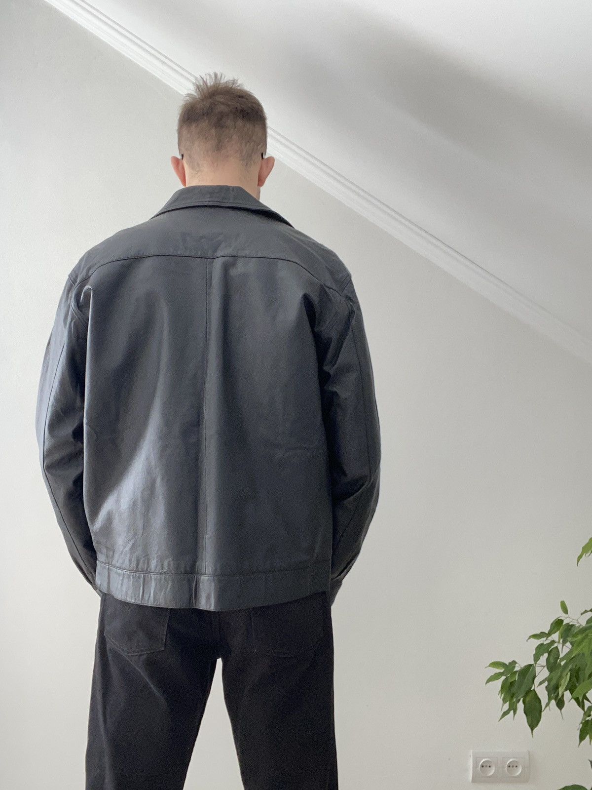 Other Vintage Kanye West Style Oversize Leather Jacket 90s Size US M / EU 48-50 / 2 - 2 Thumbnail