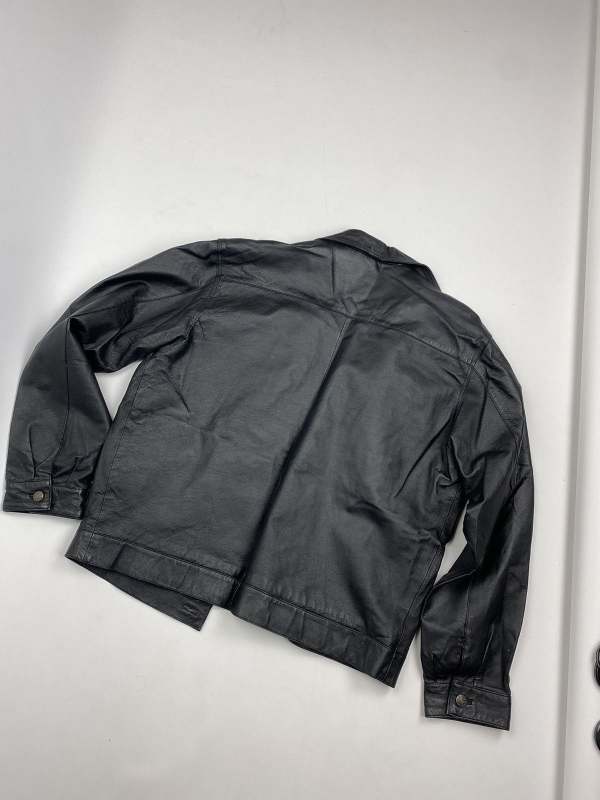Other Vintage Kanye West Style Oversize Leather Jacket 90s Size US M / EU 48-50 / 2 - 7 Thumbnail
