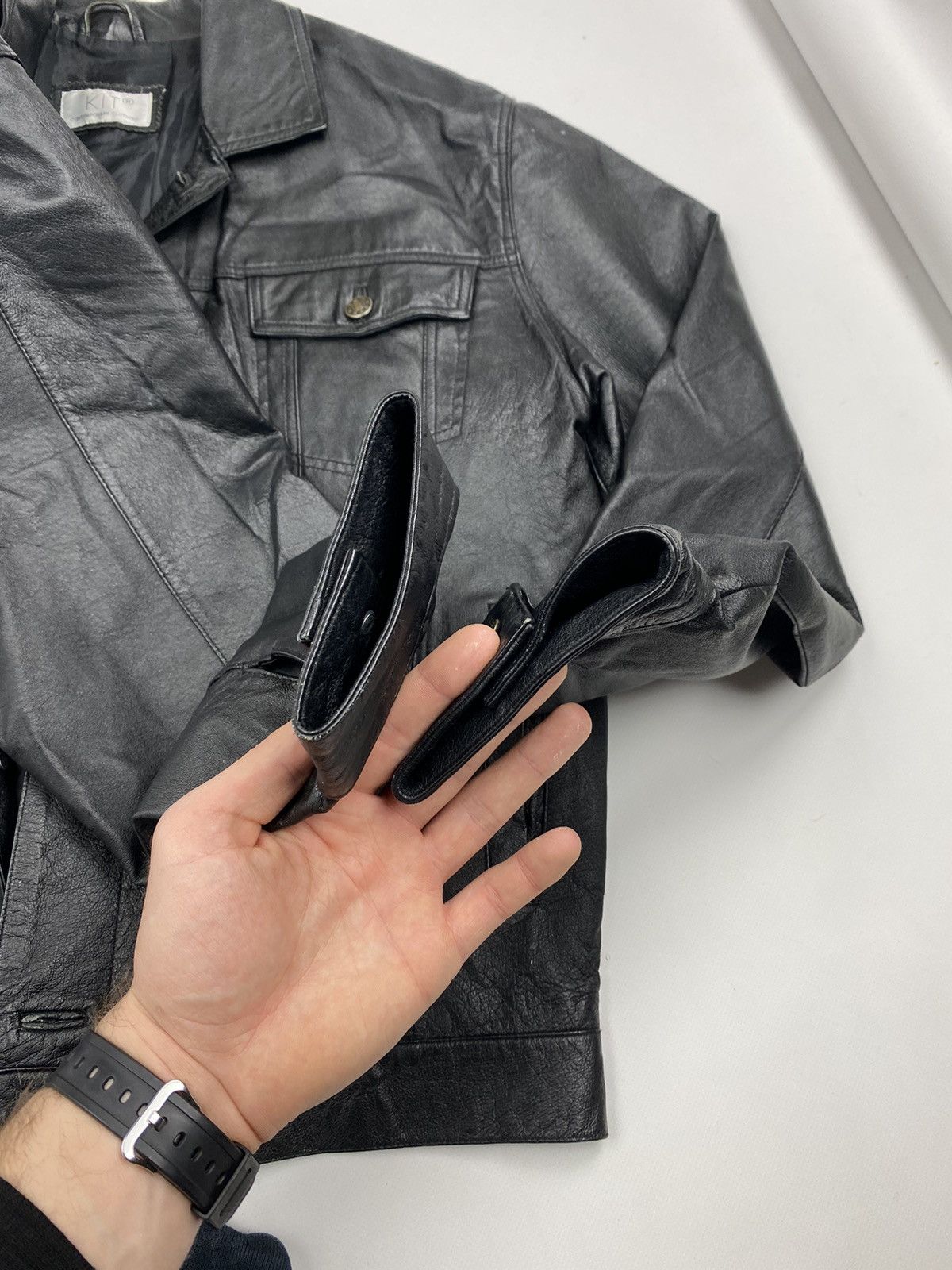 Other Vintage Kanye West Style Oversize Leather Jacket 90s Size US M / EU 48-50 / 2 - 6 Thumbnail