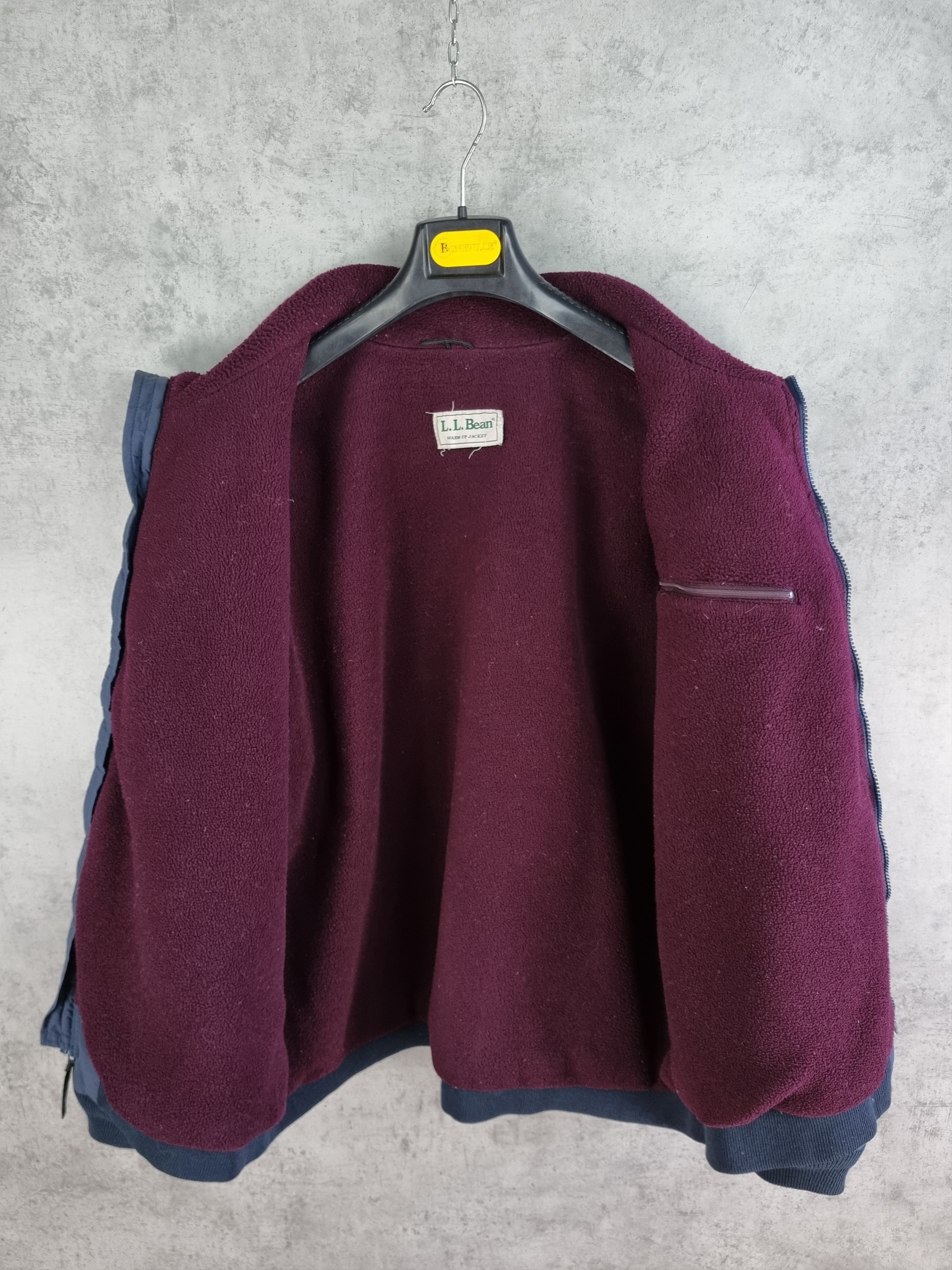 L.L. Bean × Vintage Vintage LL Bean Fleece Navy Nylon Jacket like PATAGONIA Size US L / EU 52-54 / 3 - 7 Thumbnail