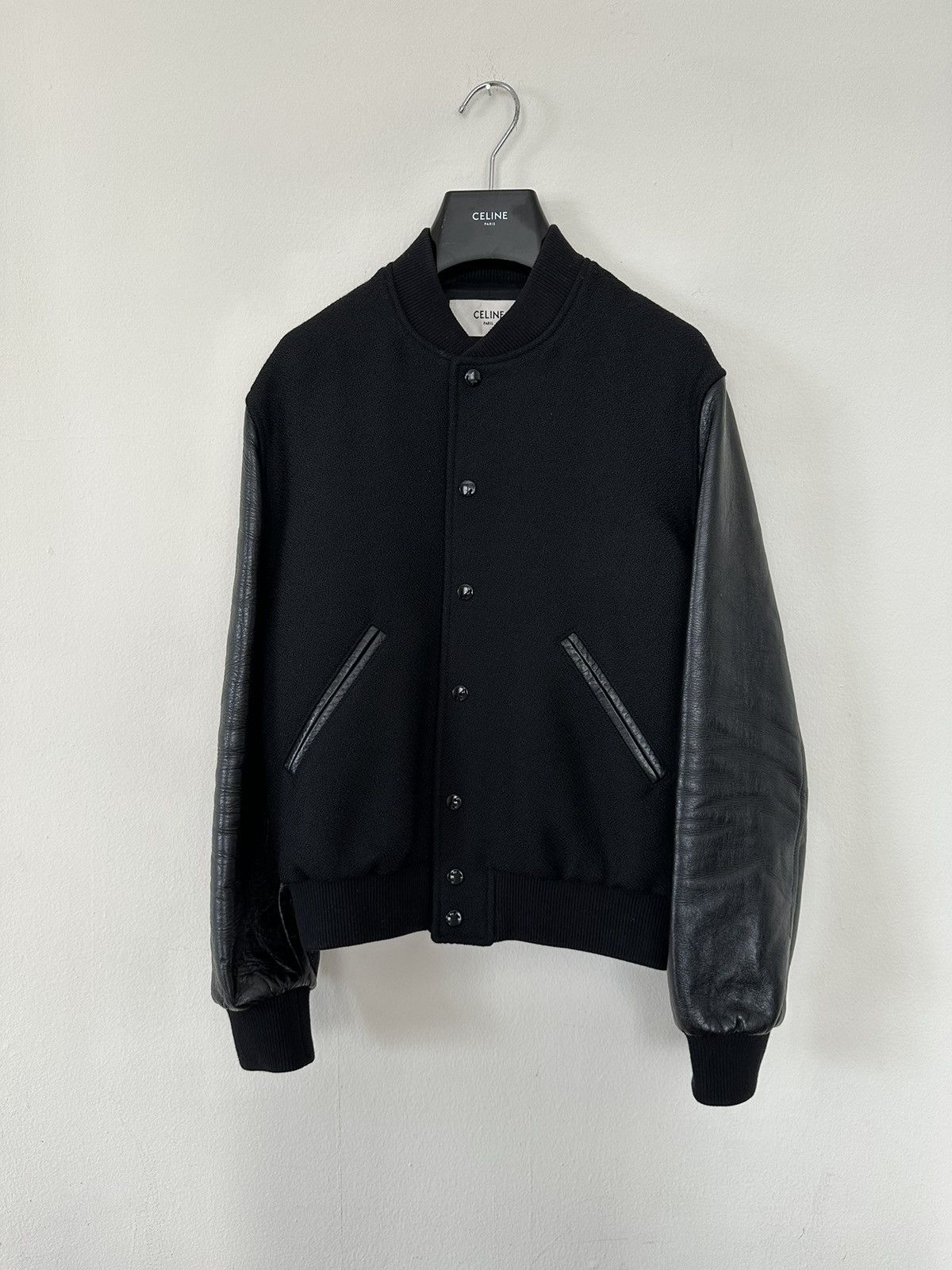Celine × Hedi Slimane RUNWAY — Celine Teddy Leather Sleeves 44 Size US S / EU 44-46 / 1 - 3 Thumbnail