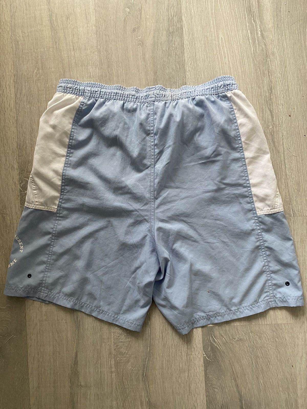 Vintage × Yves Saint Laurent 90s Yves Saint Laurent vintage baby blue shorts YSL Size US 28 / EU 44 - 5 Thumbnail