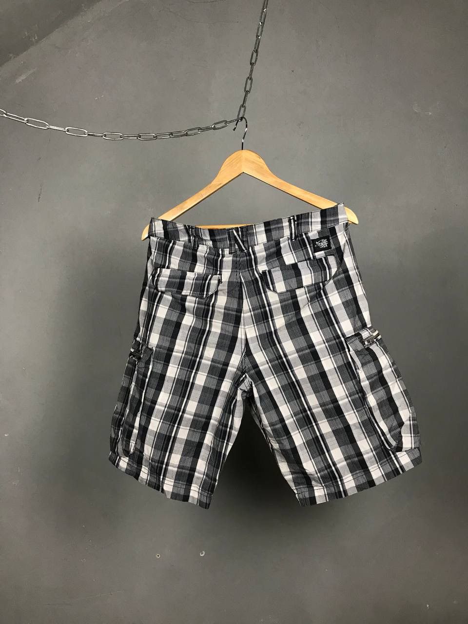 Nike × Vintage Nike swoosh streetwear vintage cargo shorts Size US 32 / EU 48 - 6 Thumbnail