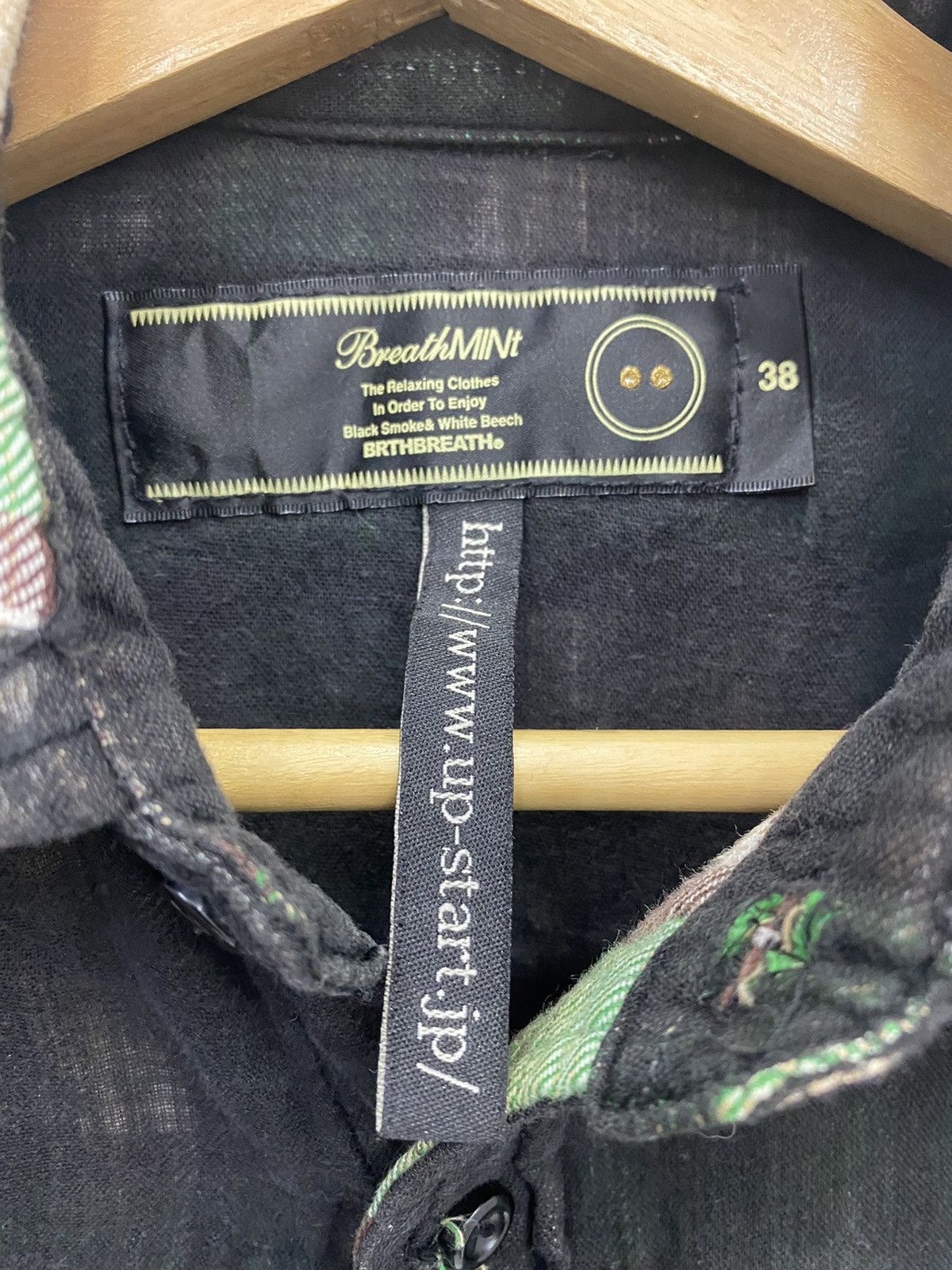 Flannel 🔥BRTHBREATH PATCHWORK DISTRESS FLANNEL BUTTON UP SHIRT Size US S / EU 44-46 / 1 - 10 Thumbnail