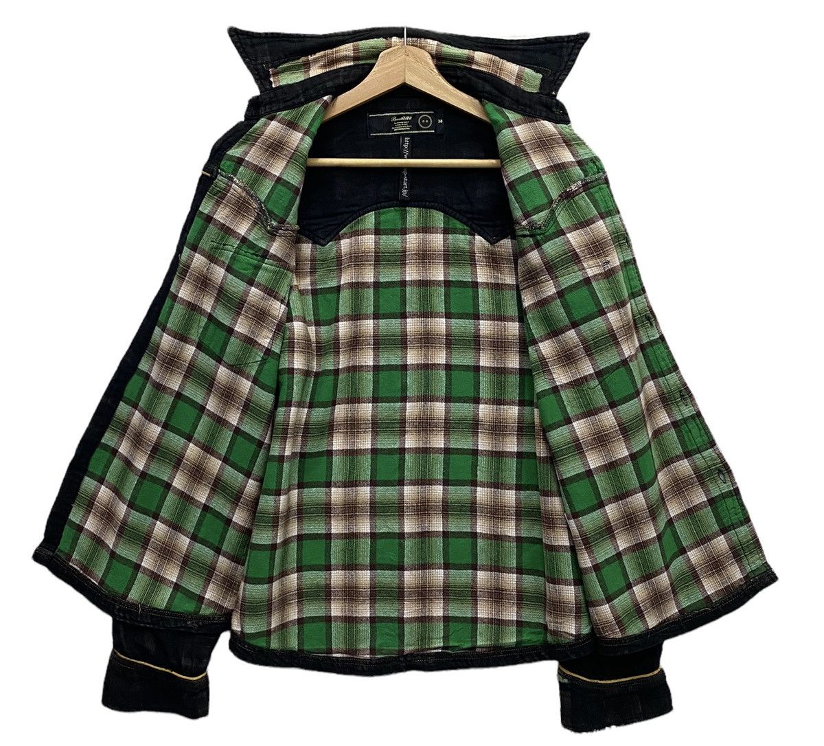 Flannel 🔥BRTHBREATH PATCHWORK DISTRESS FLANNEL BUTTON UP SHIRT Size US S / EU 44-46 / 1 - 3 Thumbnail