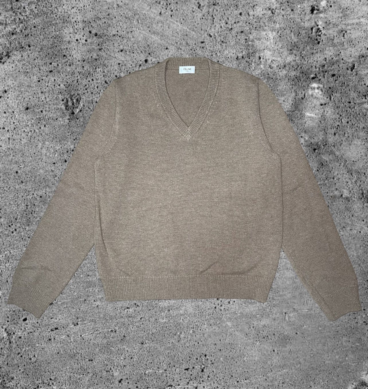 Celine CELINE BY HEDI SLIMANE “CASHMERE V-NECK SWEATER” | Grailed