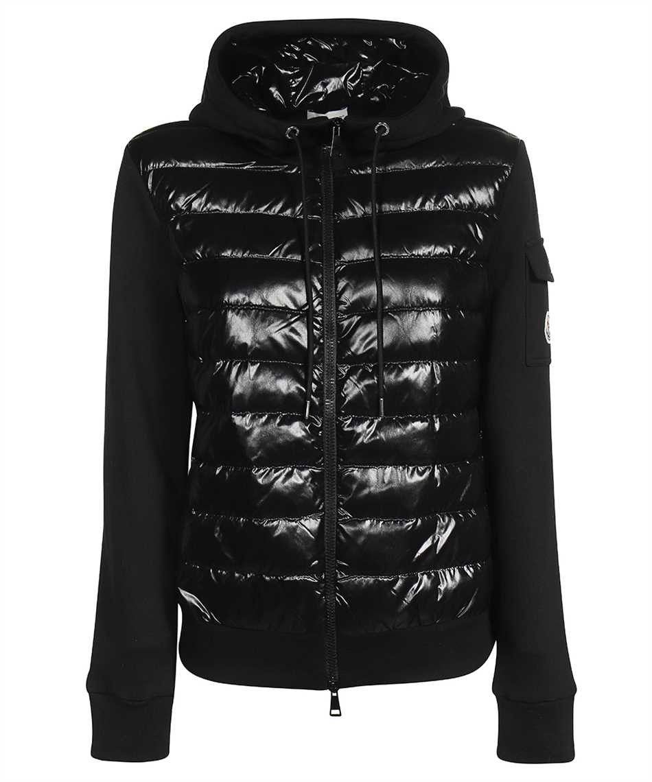 image of Moncler Women's Zip Up Cardigan in Black (Size Medium)