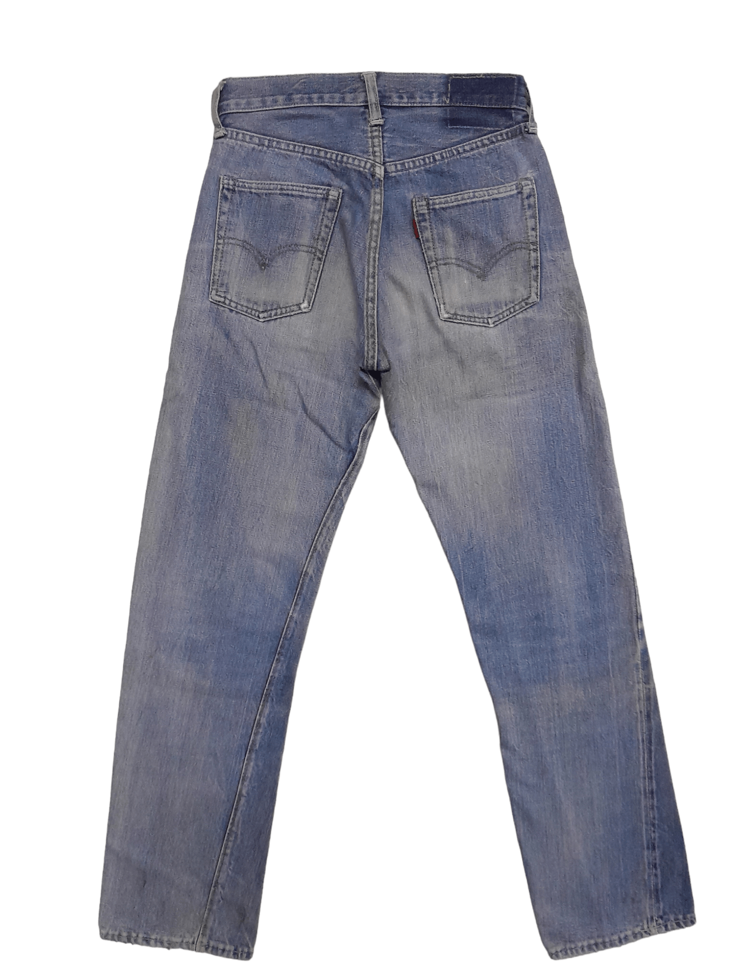 image of 60S Levis 502 Selvedge Big E Stampled 16 Denim Usa (E560) in Blue, Men's (Size 26)
