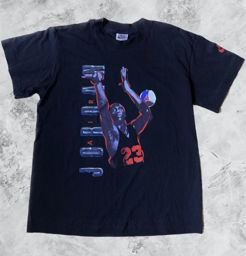 Nike Nike Jordan vintage black T-shirt 90s Size US L / EU 52-54 / 3 - 1 Thumbnail