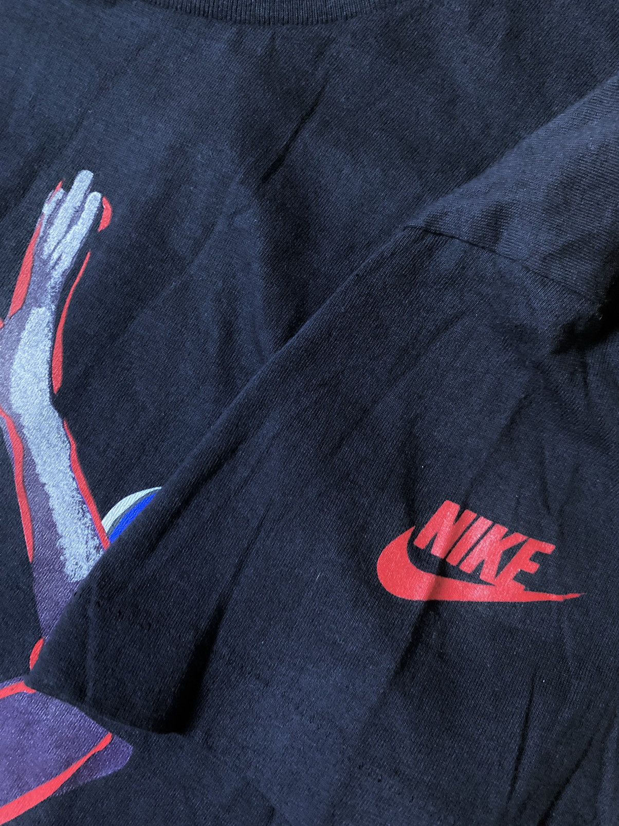 Nike Nike Jordan vintage black T-shirt 90s Size US L / EU 52-54 / 3 - 4 Thumbnail