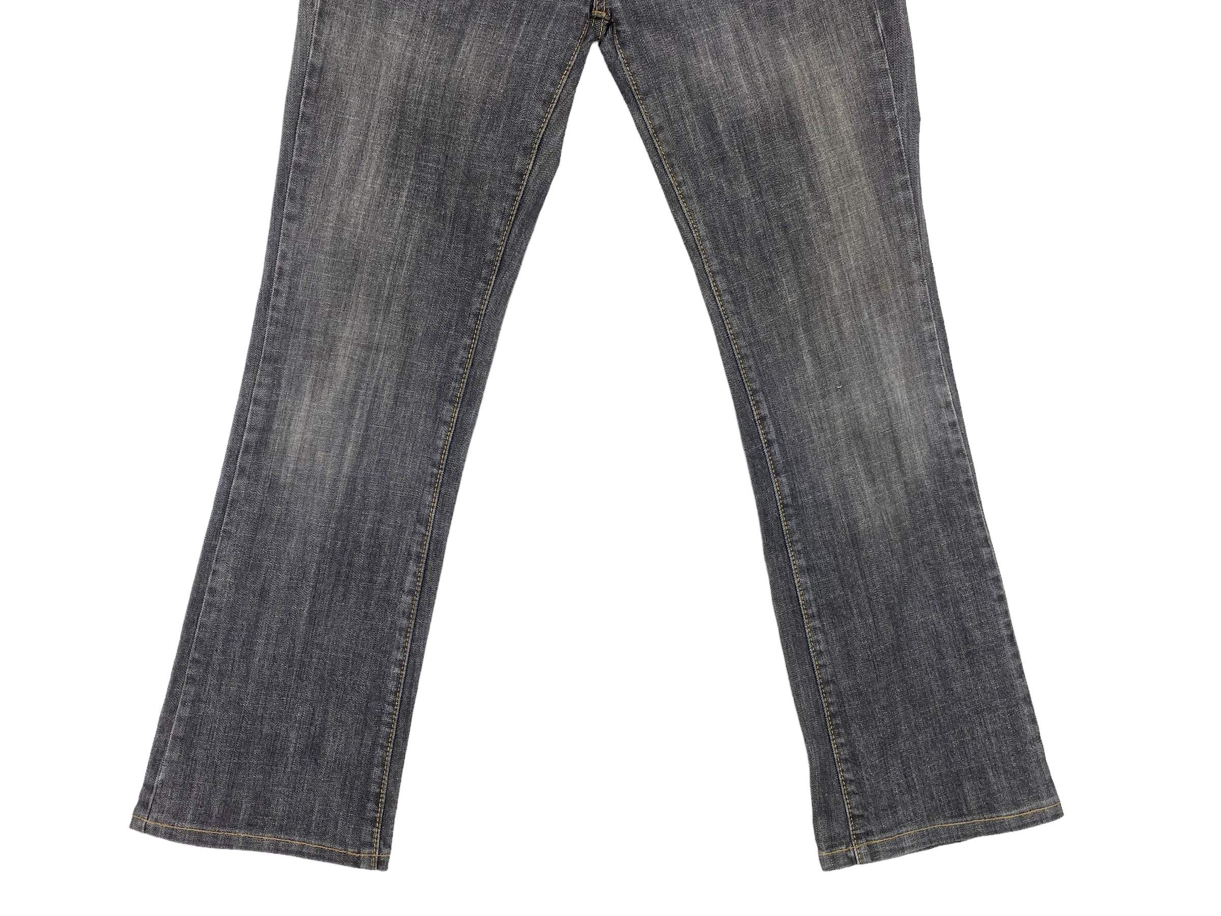 Other Y2K HUSHUSH Flare Jeans Art Graphic Distressed Denim Rare Size 28" / US 6 / IT 42 - 5 Thumbnail