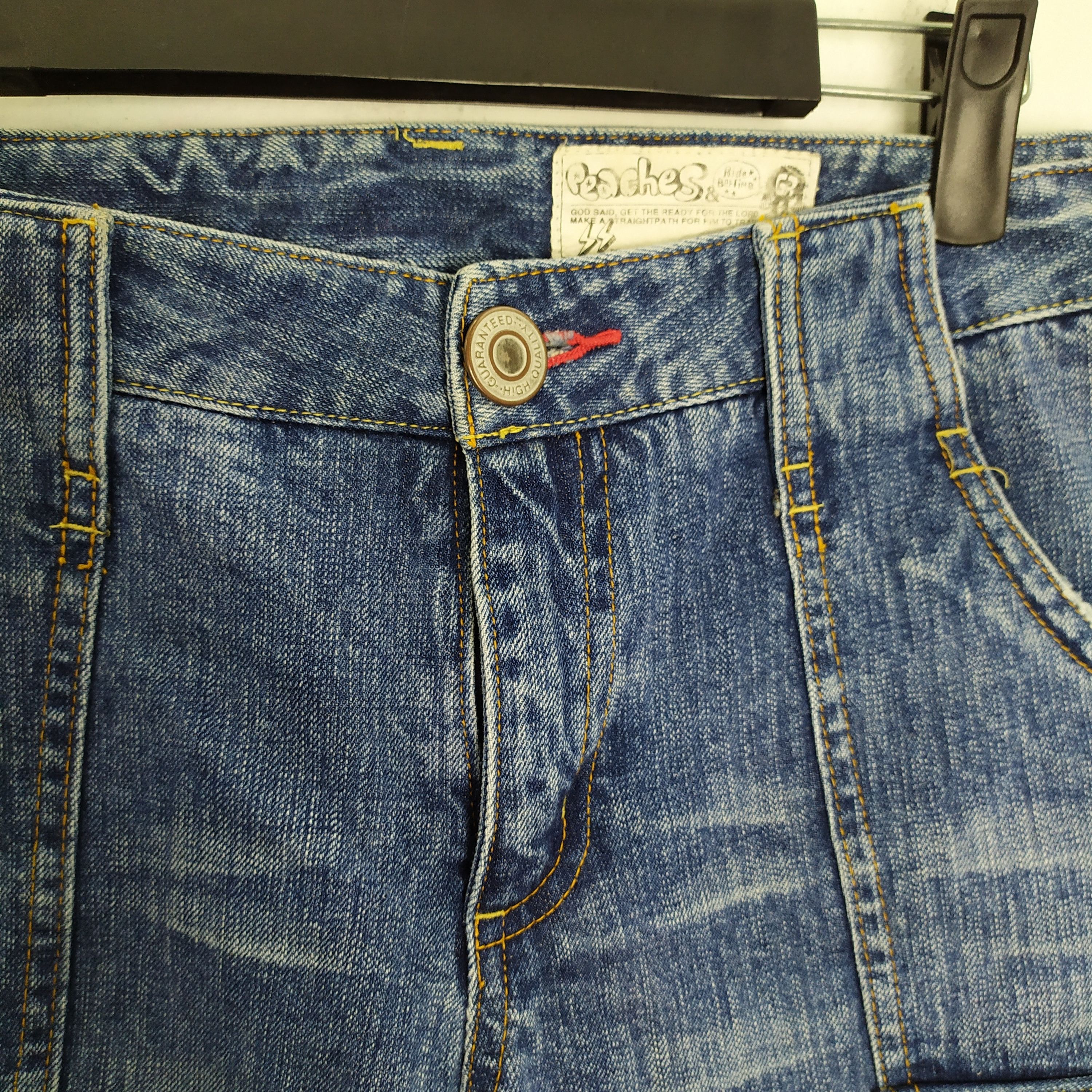 Japanese Brand Peaches & Hide Behind Jeans Cargo Pants Size US 30 / EU 46 - 8 Thumbnail