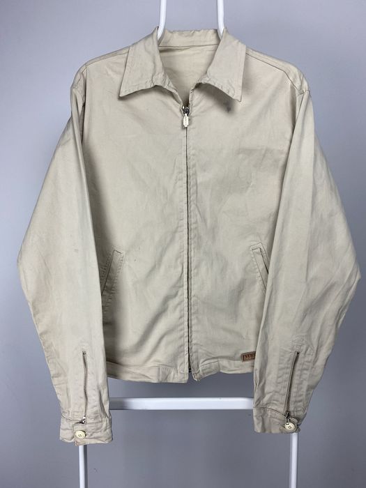 Vintage Versace Classic beige harrington jacket military | Grailed