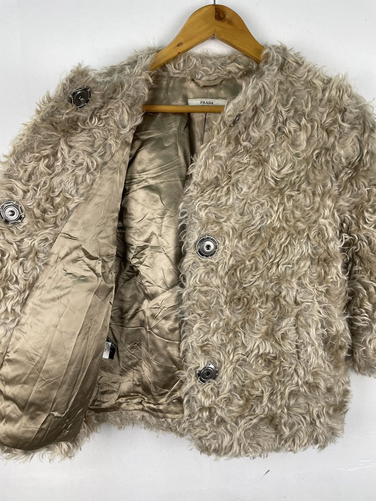 Prada Authentic Prada AW07 Mohair Fur Coat Cardigan Jacket size 38 Size S / US 4 / IT 40 - 3 Thumbnail