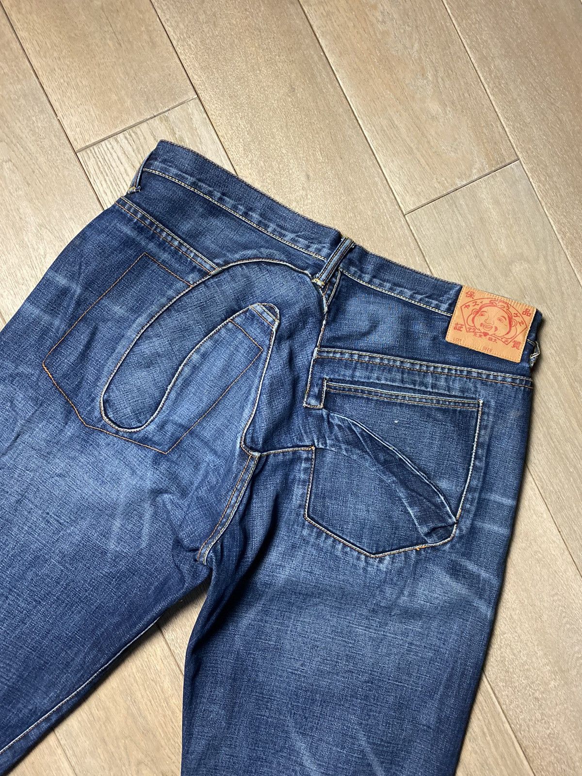 Vintage Evisu Japan vintage blue jeans denim pants big seagull logo Size US 38 / EU 54 - 2 Preview