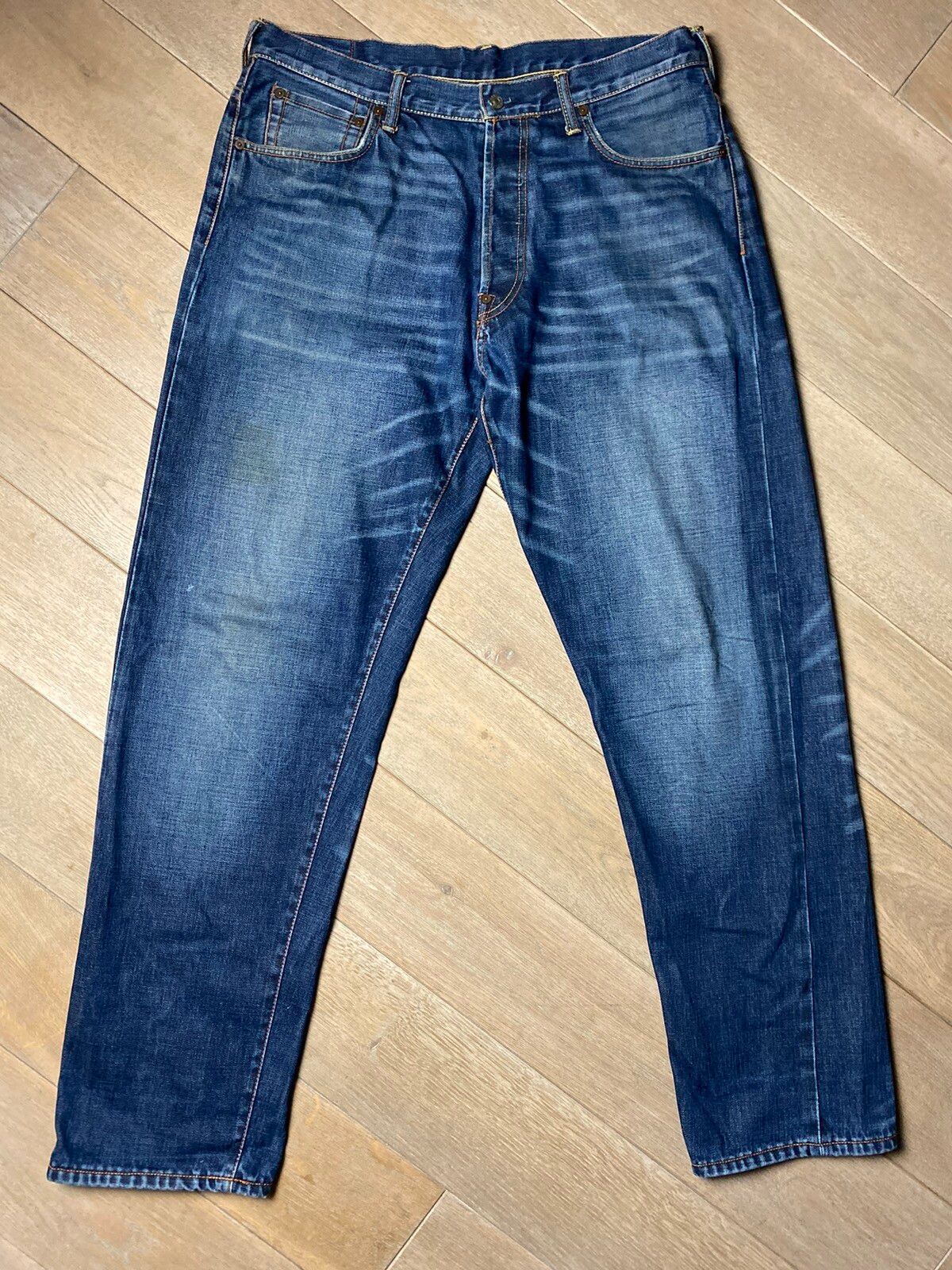 Vintage Evisu Japan vintage blue jeans denim pants big seagull logo Size US 38 / EU 54 - 8 Thumbnail