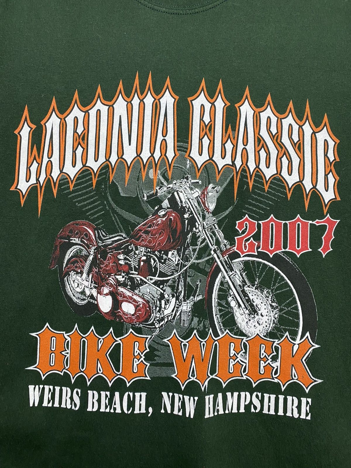 Gildan × Vintage Laconia Classic vintage 2007 T-shirt Bike Week Size US S / EU 44-46 / 1 - 2 Thumbnail