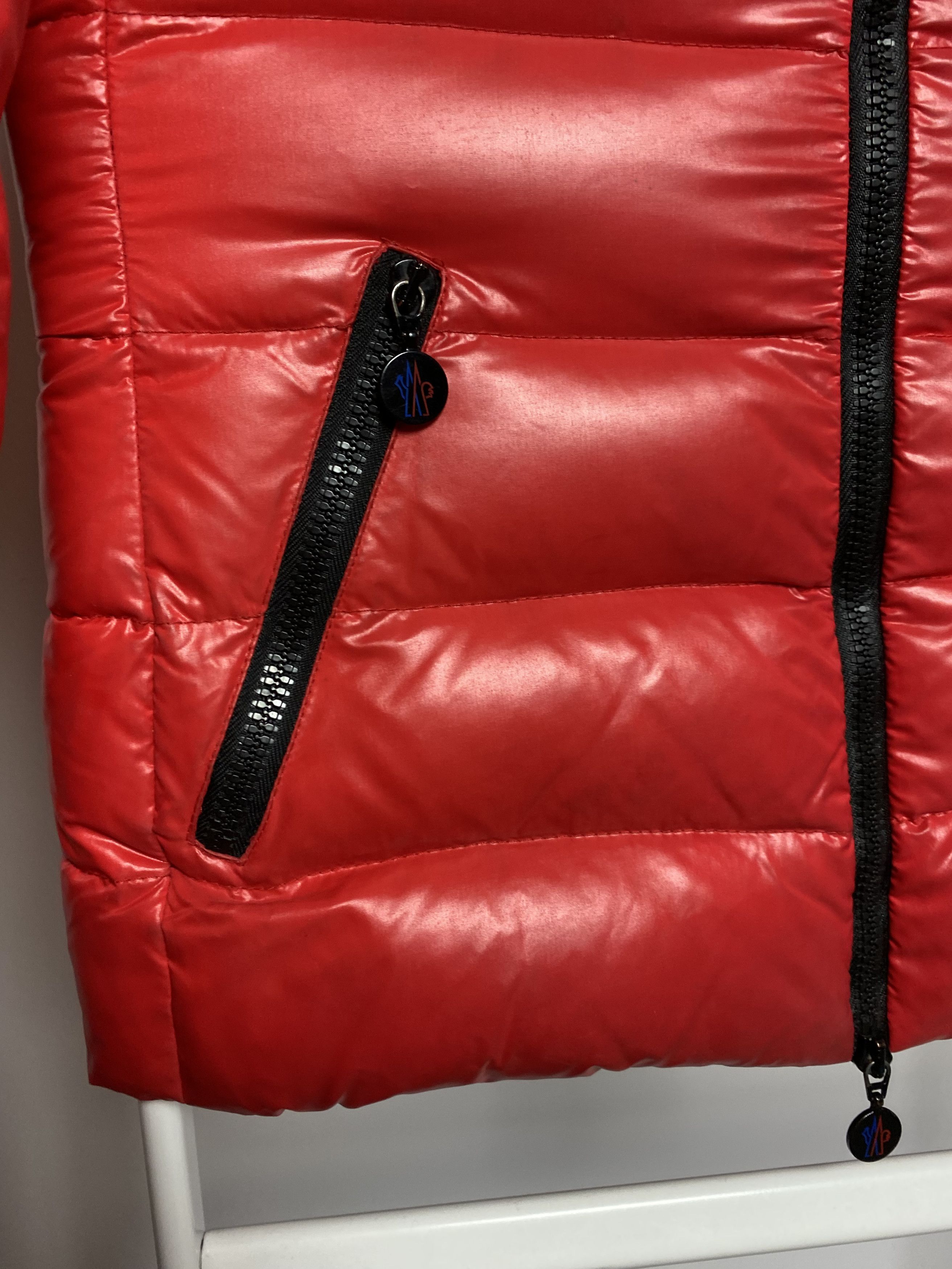 Moncler × Vintage Moncler maya jacket down puffer red Size S / US 4 / IT 40 - 6 Thumbnail