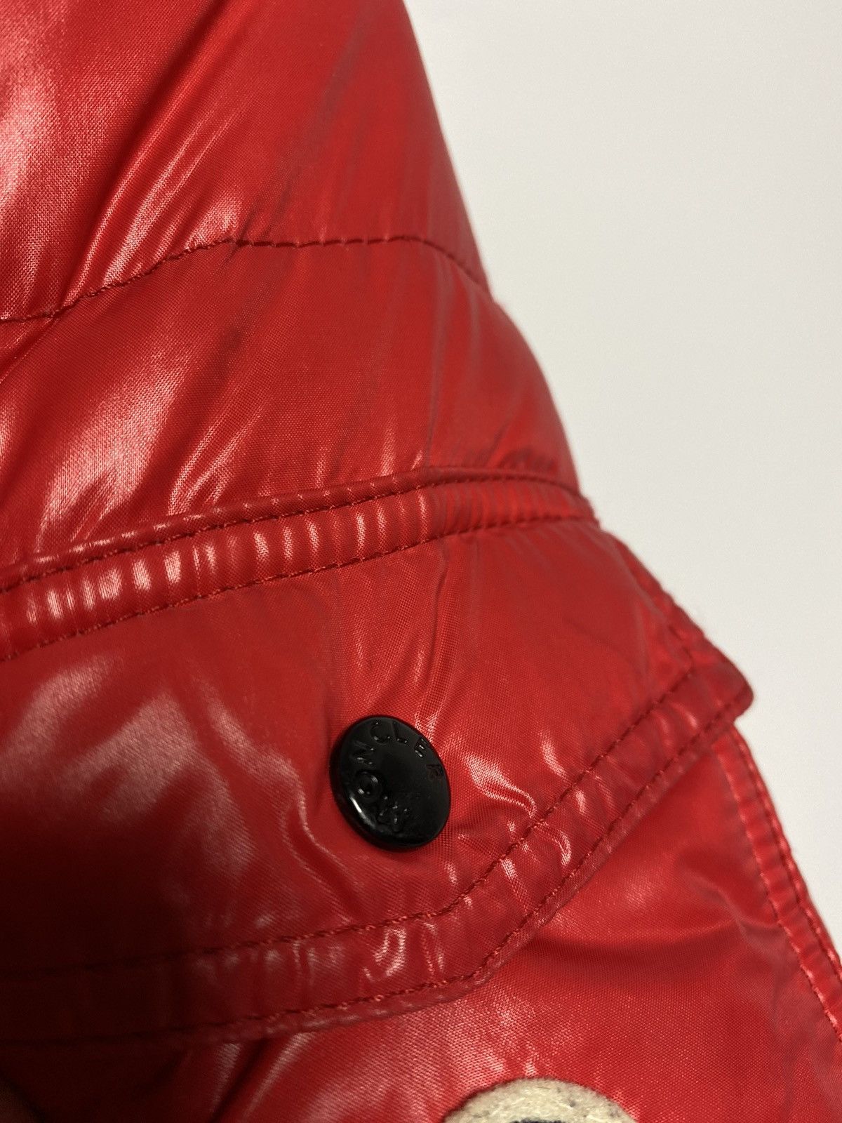 Moncler × Vintage Moncler maya jacket down puffer red Size S / US 4 / IT 40 - 3 Thumbnail
