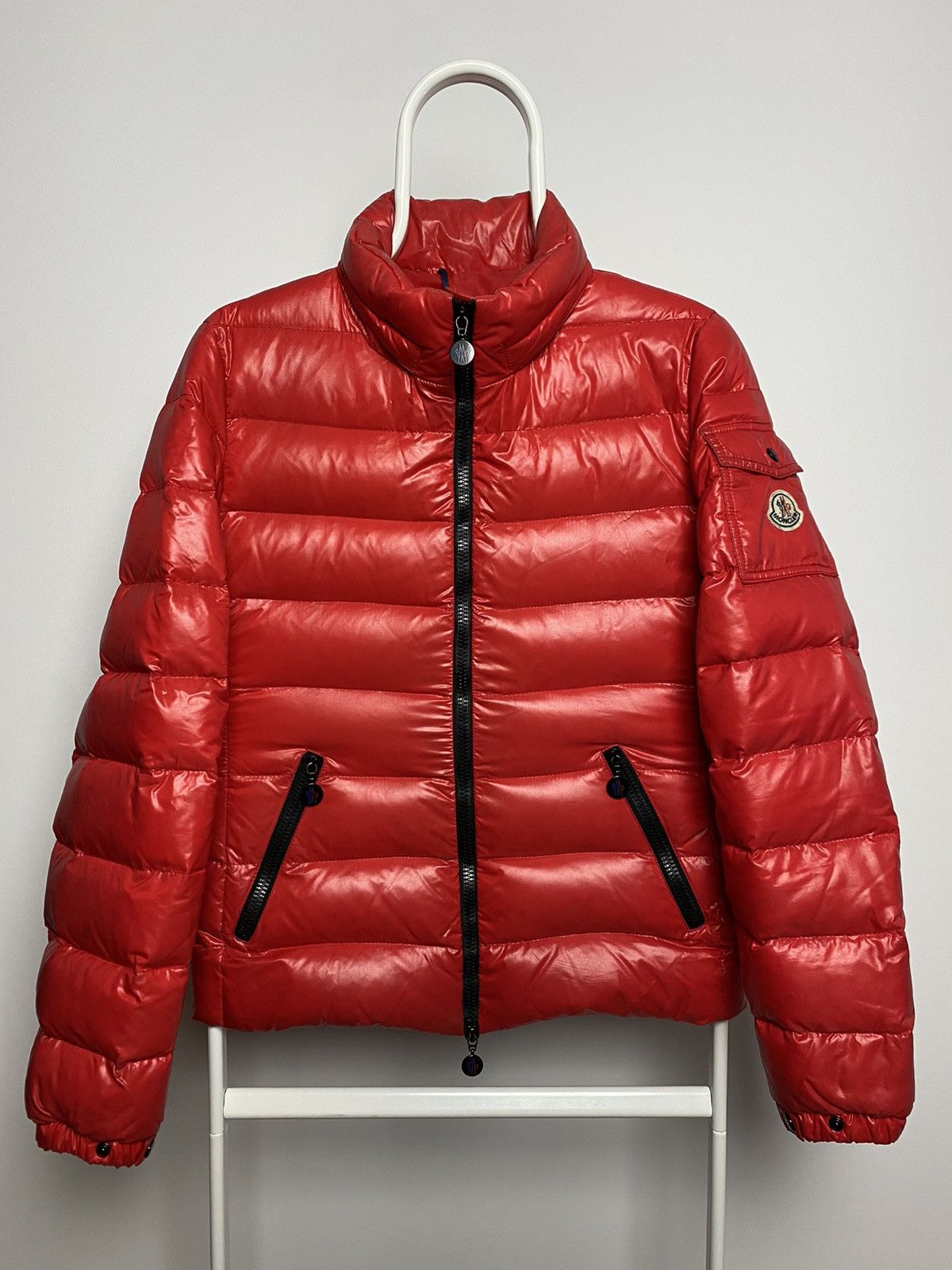 Moncler × Vintage Moncler maya jacket down puffer red Size S / US 4 / IT 40 - 1 Thumbnail