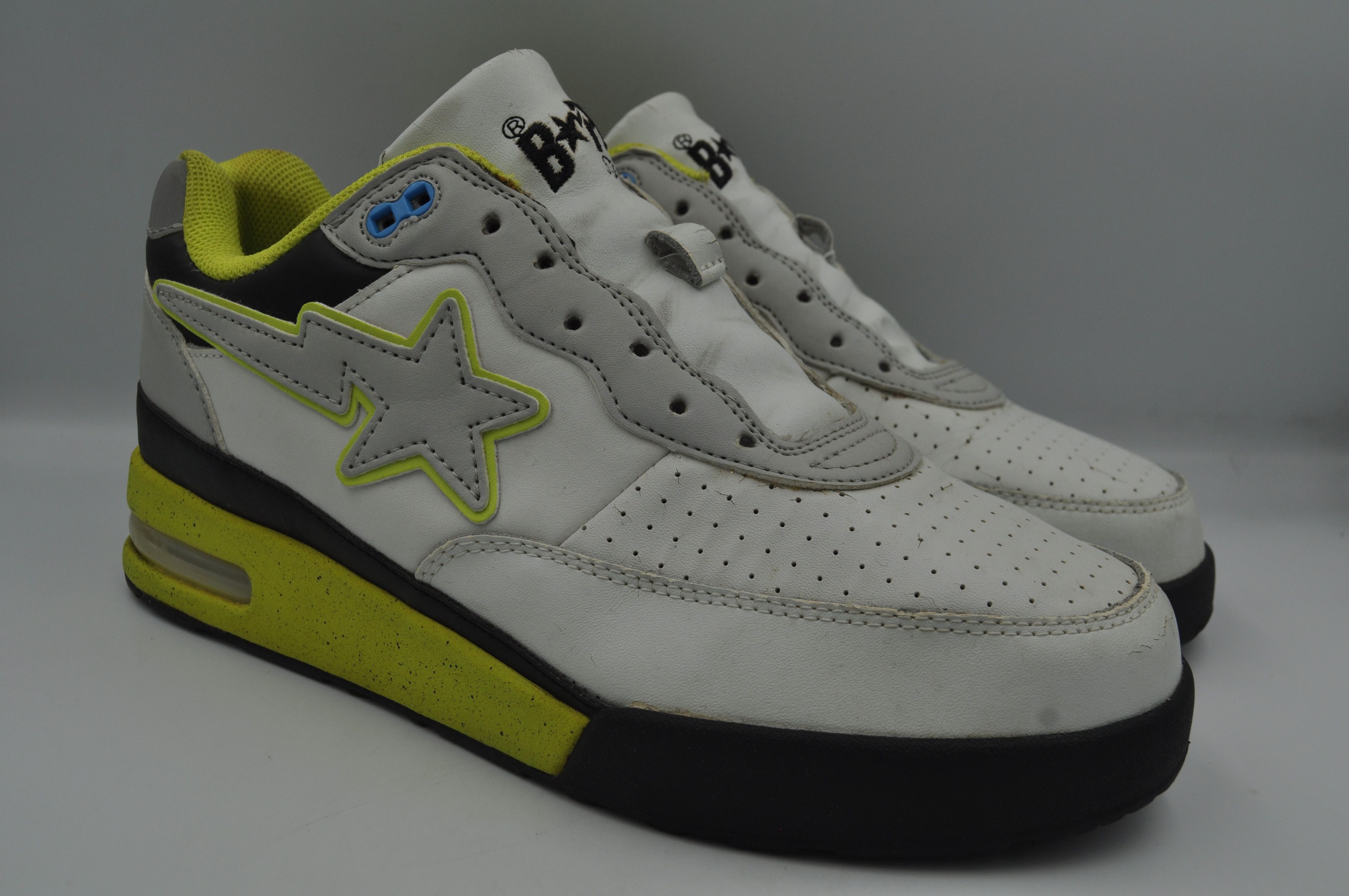 image of Bape - S/s 13 - "neon" Roadsta 3M Shoes in Gray Neon Green, Men's (Size 9)