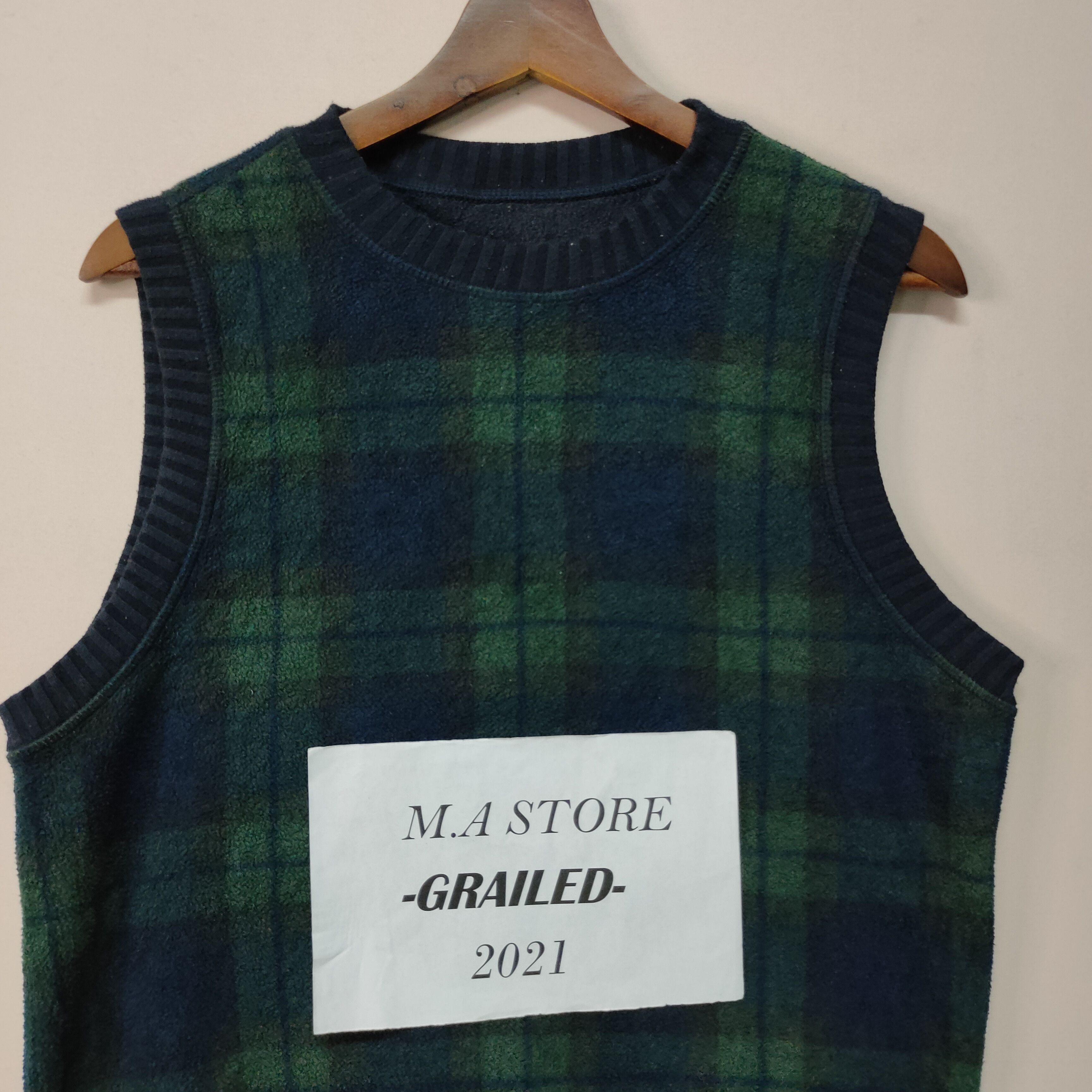 Japanese Brand Vintage Unbranded Checkred Design Reversable Vest Size US S / EU 44-46 / 1 - 7 Thumbnail
