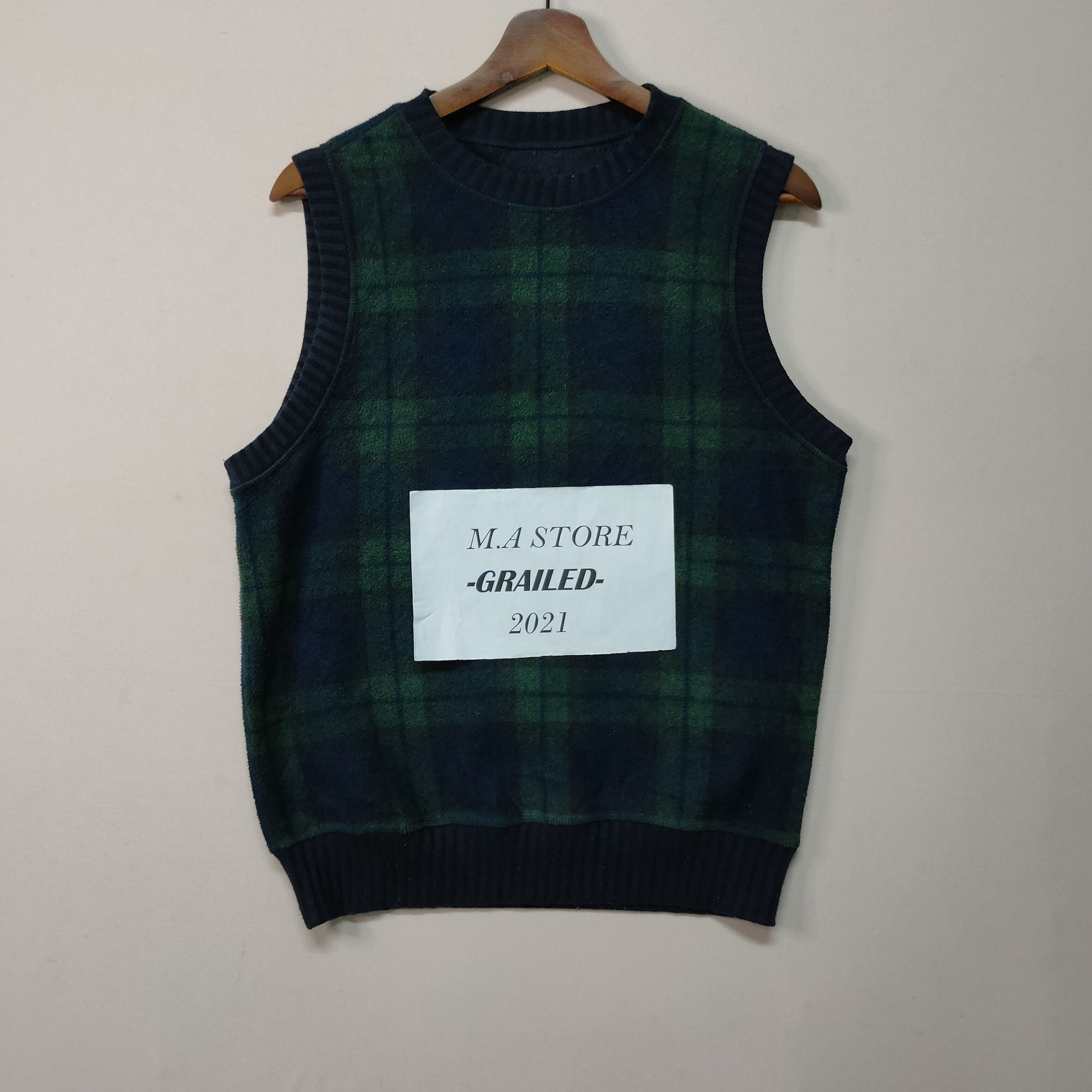 Japanese Brand Vintage Unbranded Checkred Design Reversable Vest Size US S / EU 44-46 / 1 - 1 Thumbnail