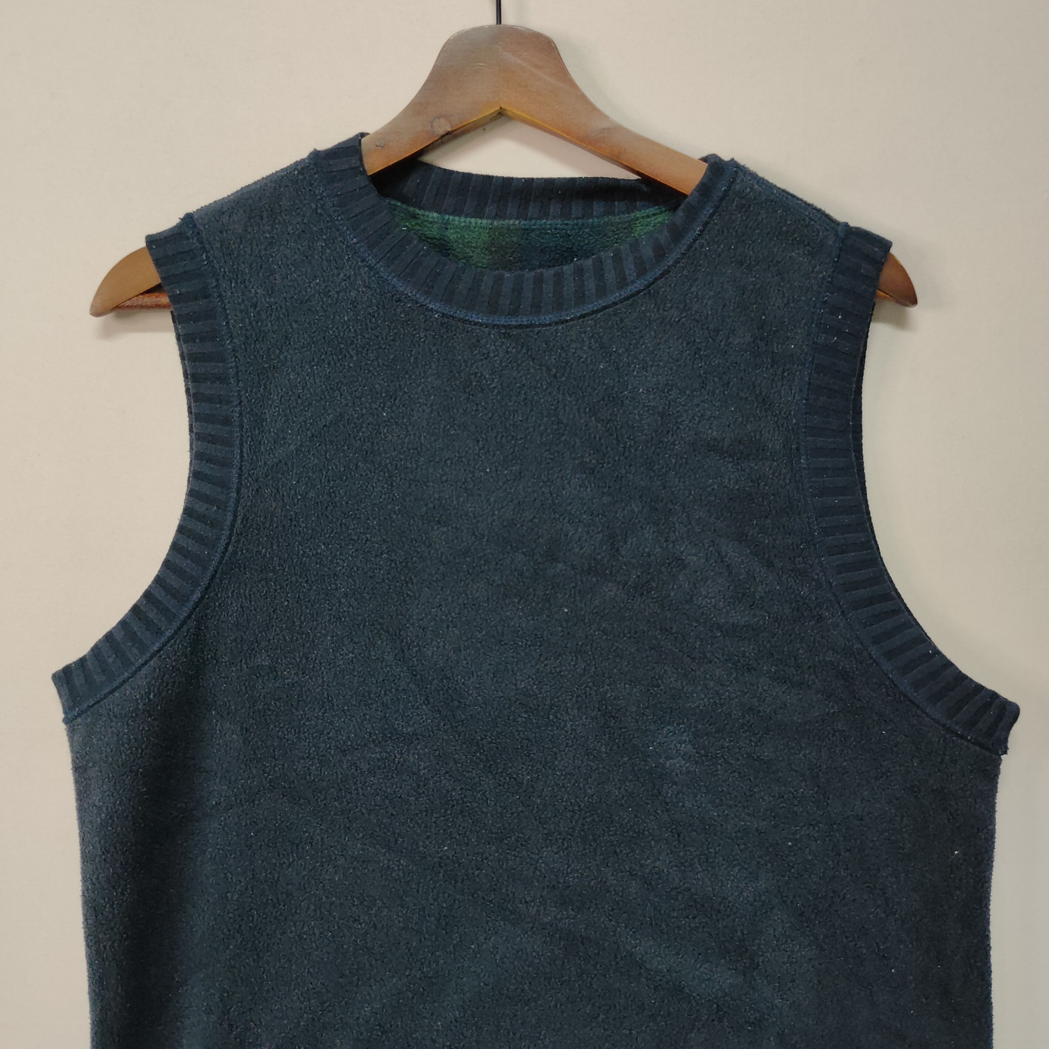 Japanese Brand Vintage Unbranded Checkred Design Reversable Vest Size US S / EU 44-46 / 1 - 13 Thumbnail