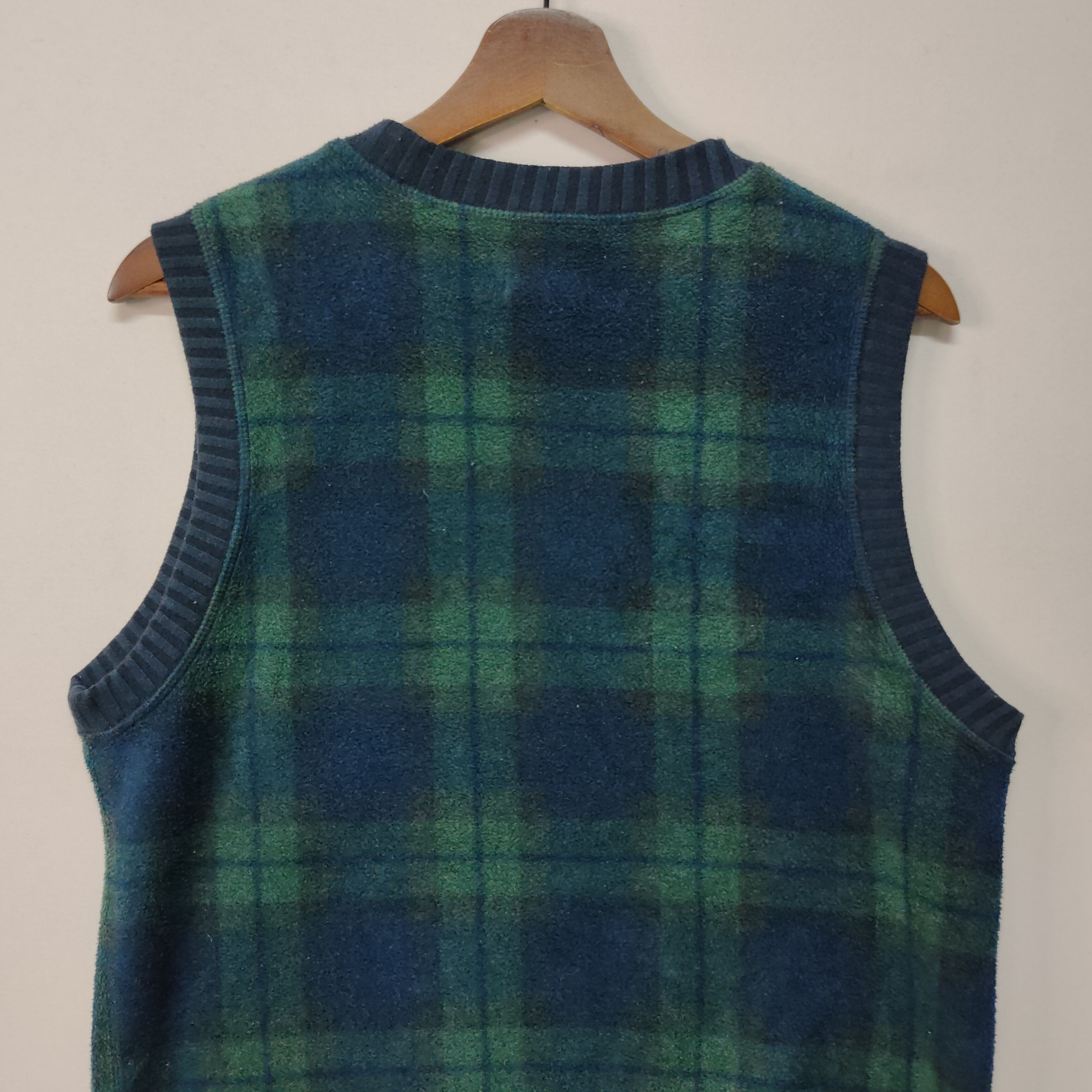 Japanese Brand Vintage Unbranded Checkred Design Reversable Vest Size US S / EU 44-46 / 1 - 2 Thumbnail