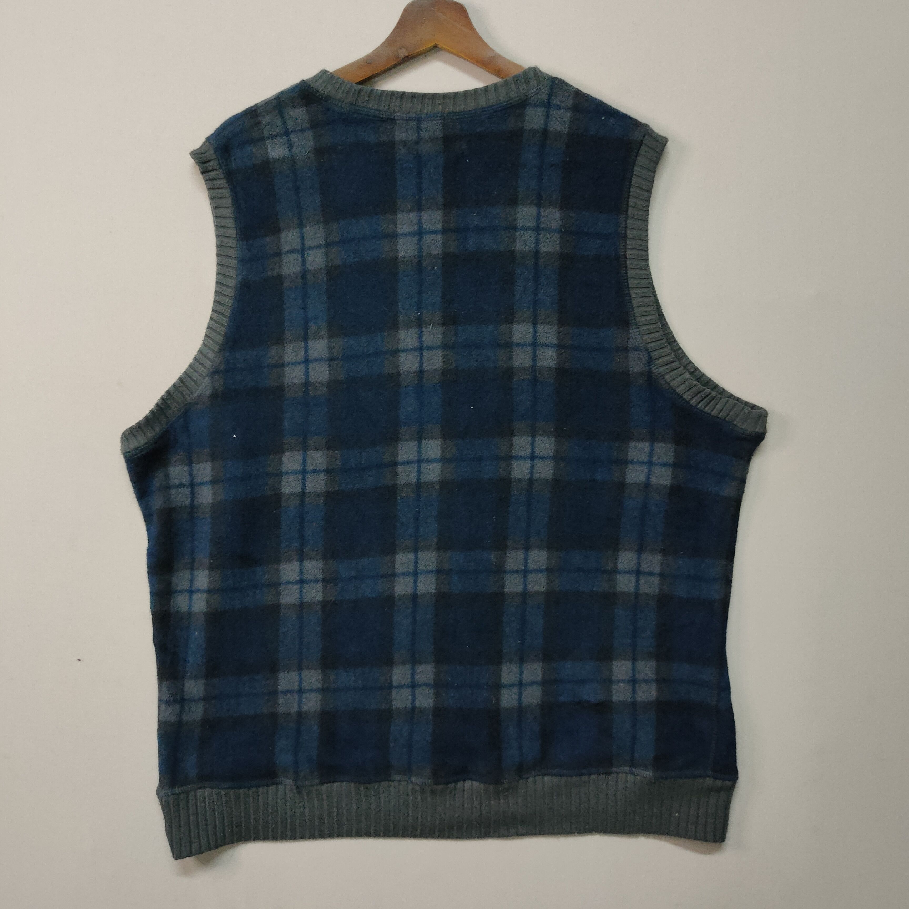 Japanese Brand Vintage Unbranded Checkred Design Reversable Vest Size US XL / EU 56 / 4 - 10 Thumbnail