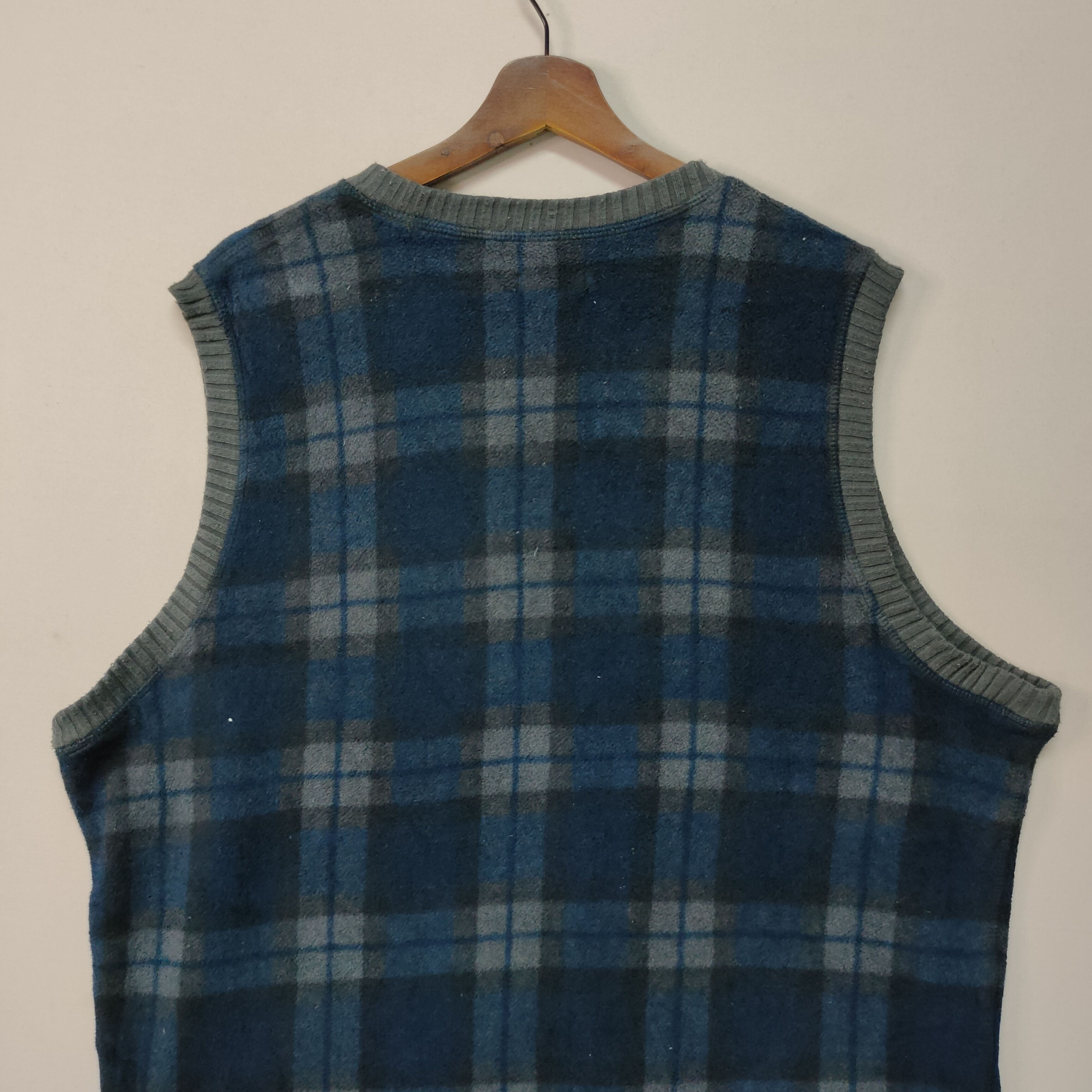 Japanese Brand Vintage Unbranded Checkred Design Reversable Vest Size US XL / EU 56 / 4 - 7 Thumbnail