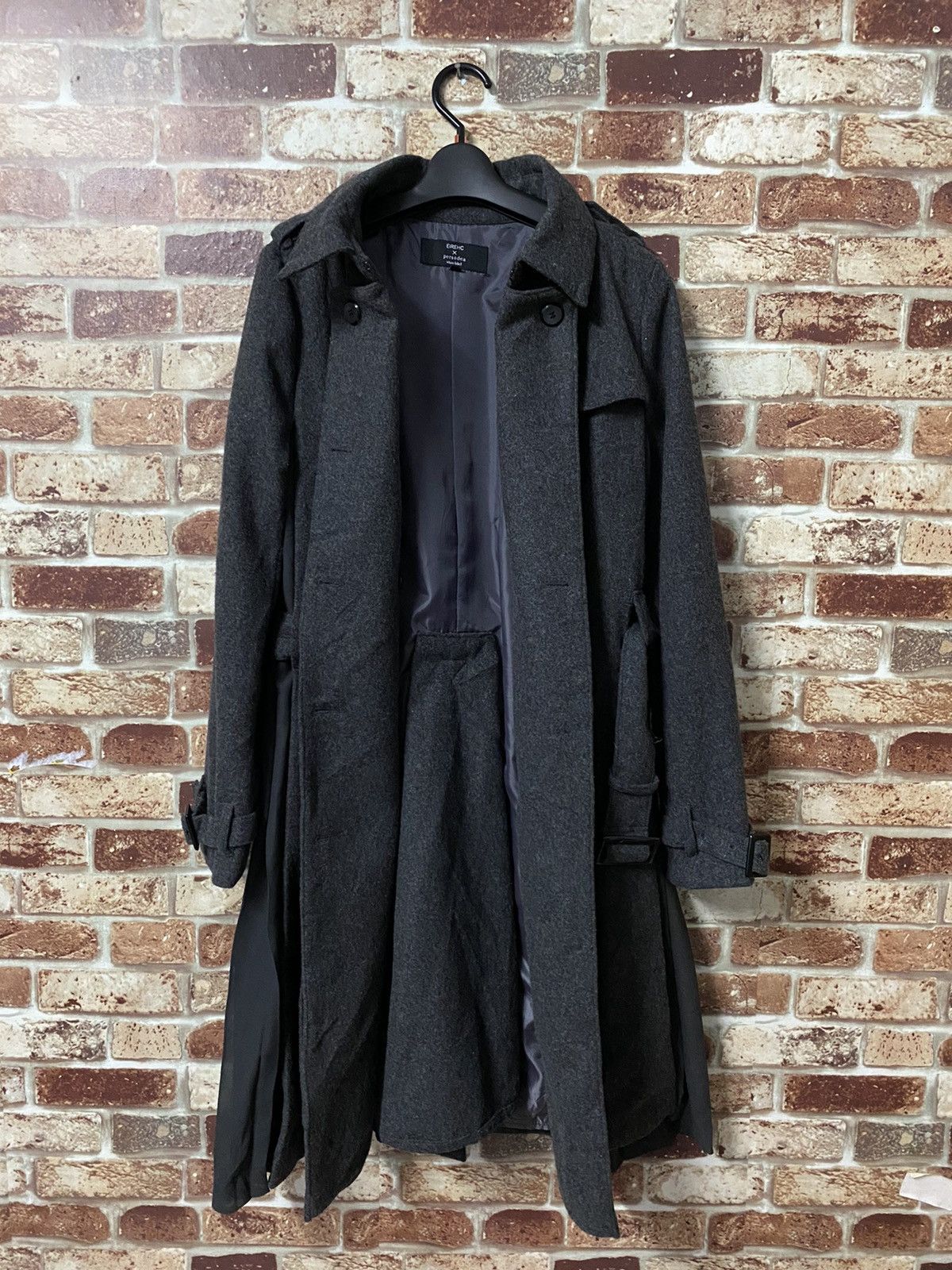 Designer × Japanese Brand EIREHC x PERSODEA WHITE LABEL LONG COAT NICE DESIGN Size US L / EU 52-54 / 3 - 4 Thumbnail