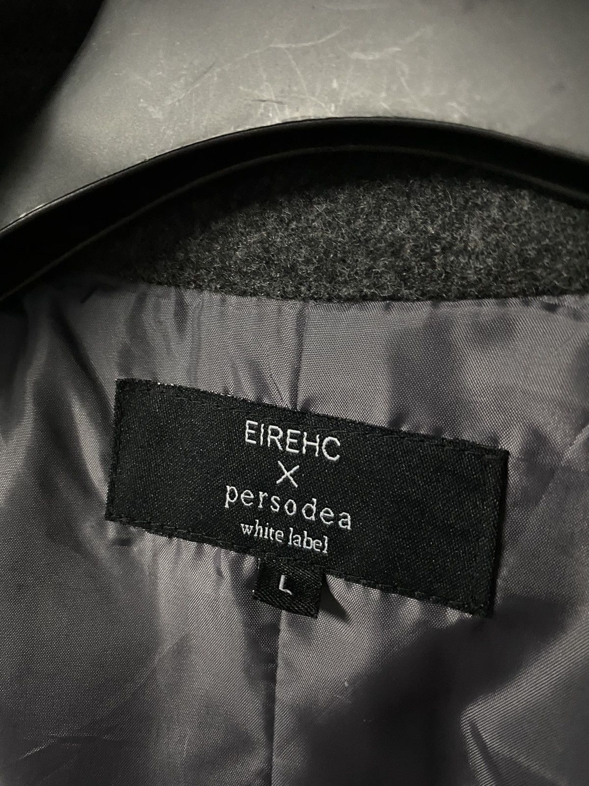 Designer × Japanese Brand EIREHC x PERSODEA WHITE LABEL LONG COAT NICE DESIGN Size US L / EU 52-54 / 3 - 11 Thumbnail