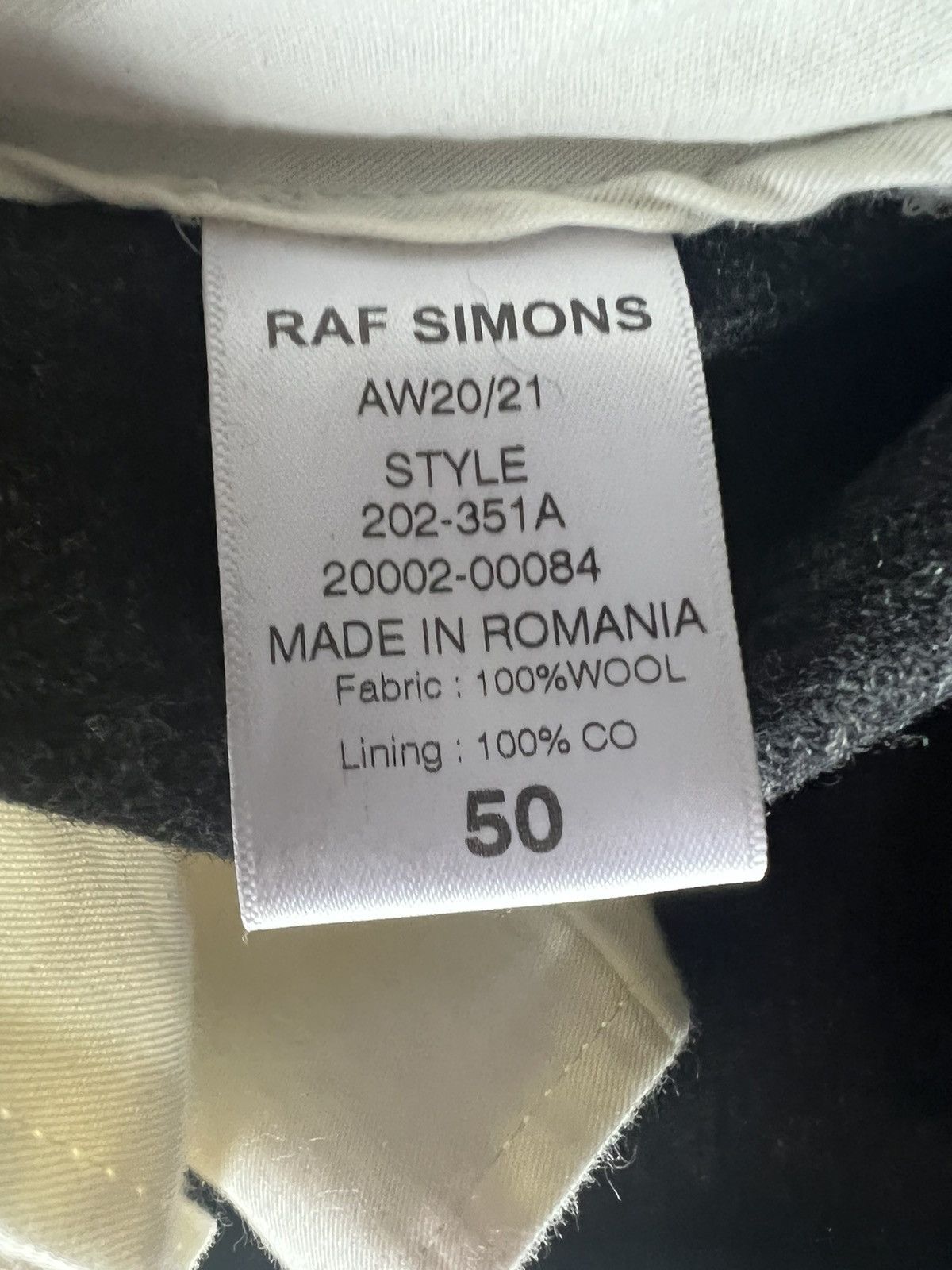 Raf Simons AW20/21 Cotton Wool Wide Leg Pants Size US 34 / EU 50 - 5 Thumbnail