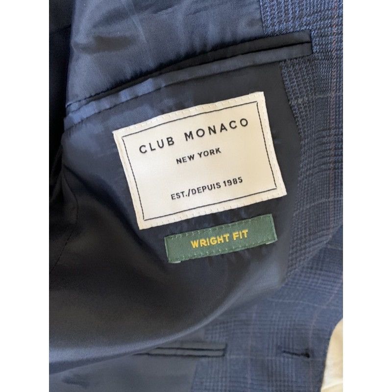 Club Monaco Men’s Club Monaco Wool Plaids Slim Blazer Sz 38S NWT Size 38S - 6 Thumbnail