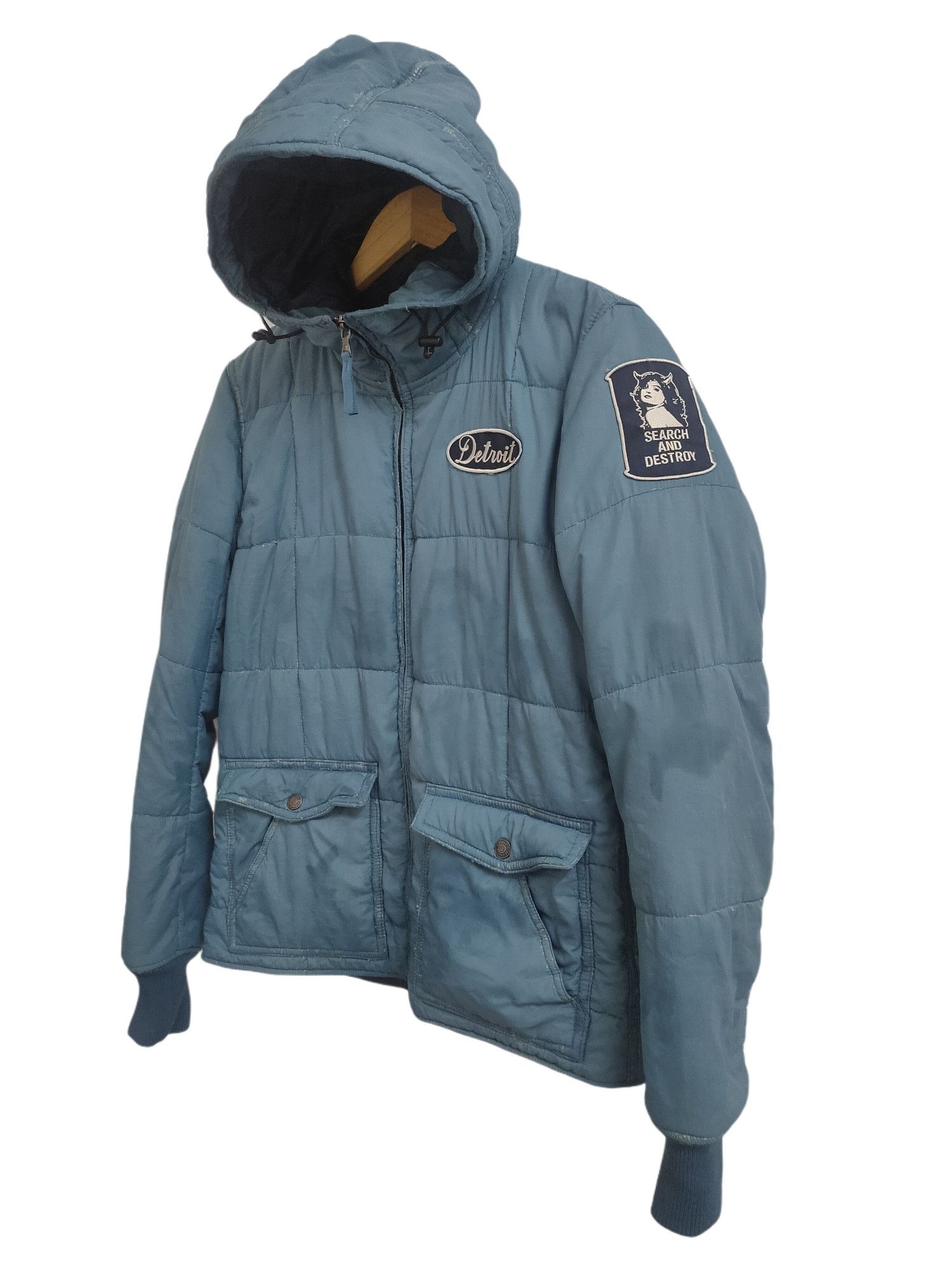 Hysteric Glamour Hysteric Glamour Puffer Quilted Hoodie Jacket Size US S / EU 44-46 / 1 - 2 Thumbnail
