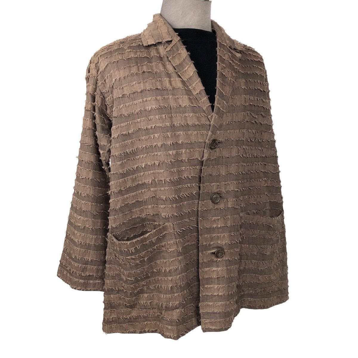 Issey Miyake Vintage 90s Issey Miyake Permanente AW1992 Wool Jacket Size US L / EU 52-54 / 3 - 19 Thumbnail