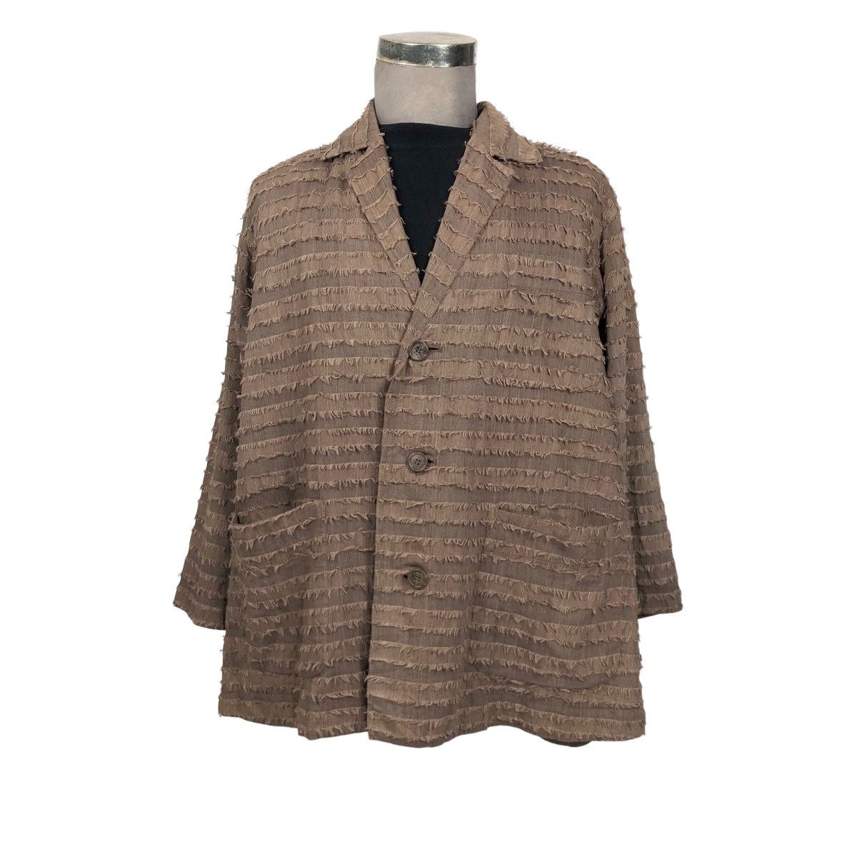 Issey Miyake Vintage 90s Issey Miyake Permanente AW1992 Wool Jacket Size US L / EU 52-54 / 3 - 20 Thumbnail