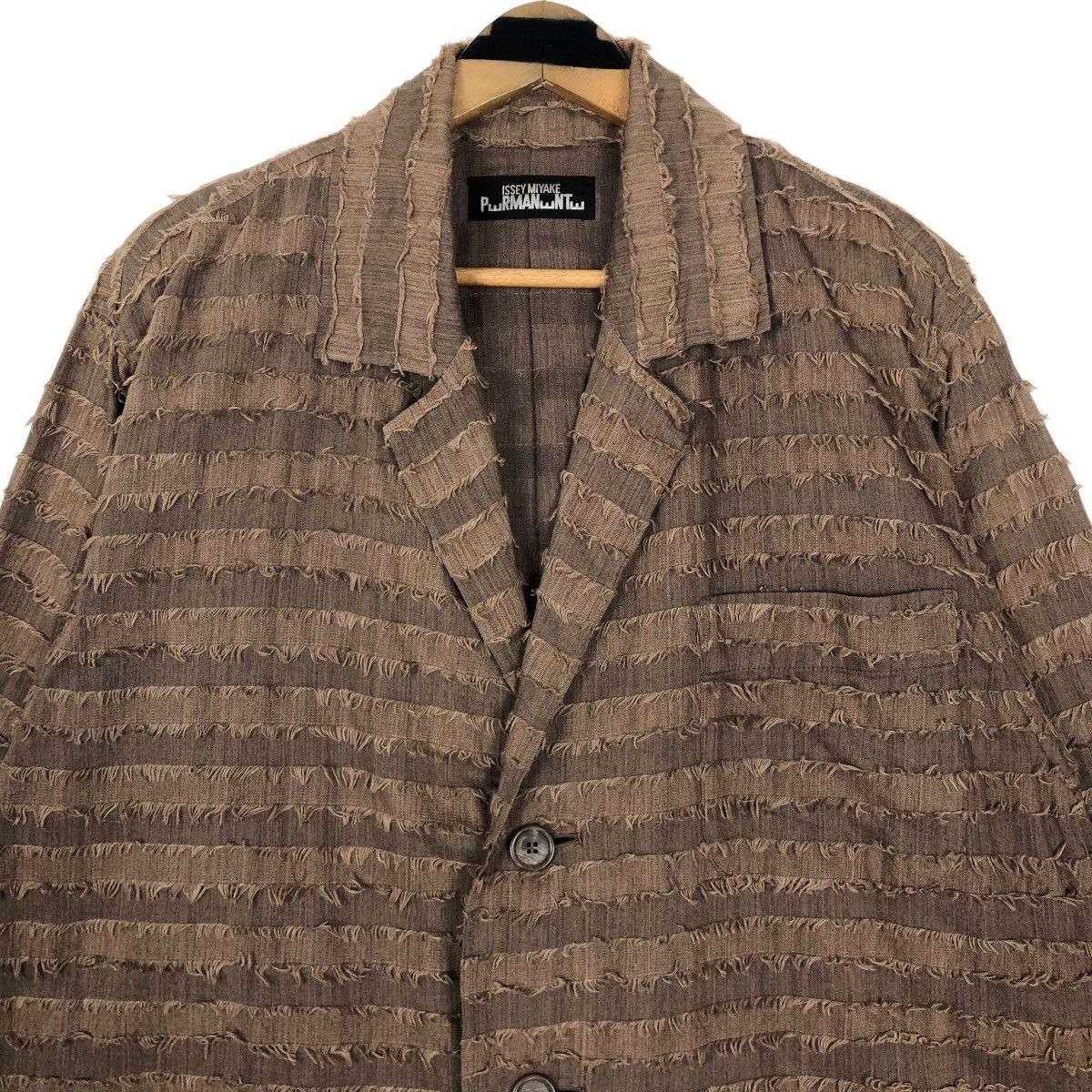 Issey Miyake Vintage 90s Issey Miyake Permanente AW1992 Wool Jacket Size US L / EU 52-54 / 3 - 16 Thumbnail