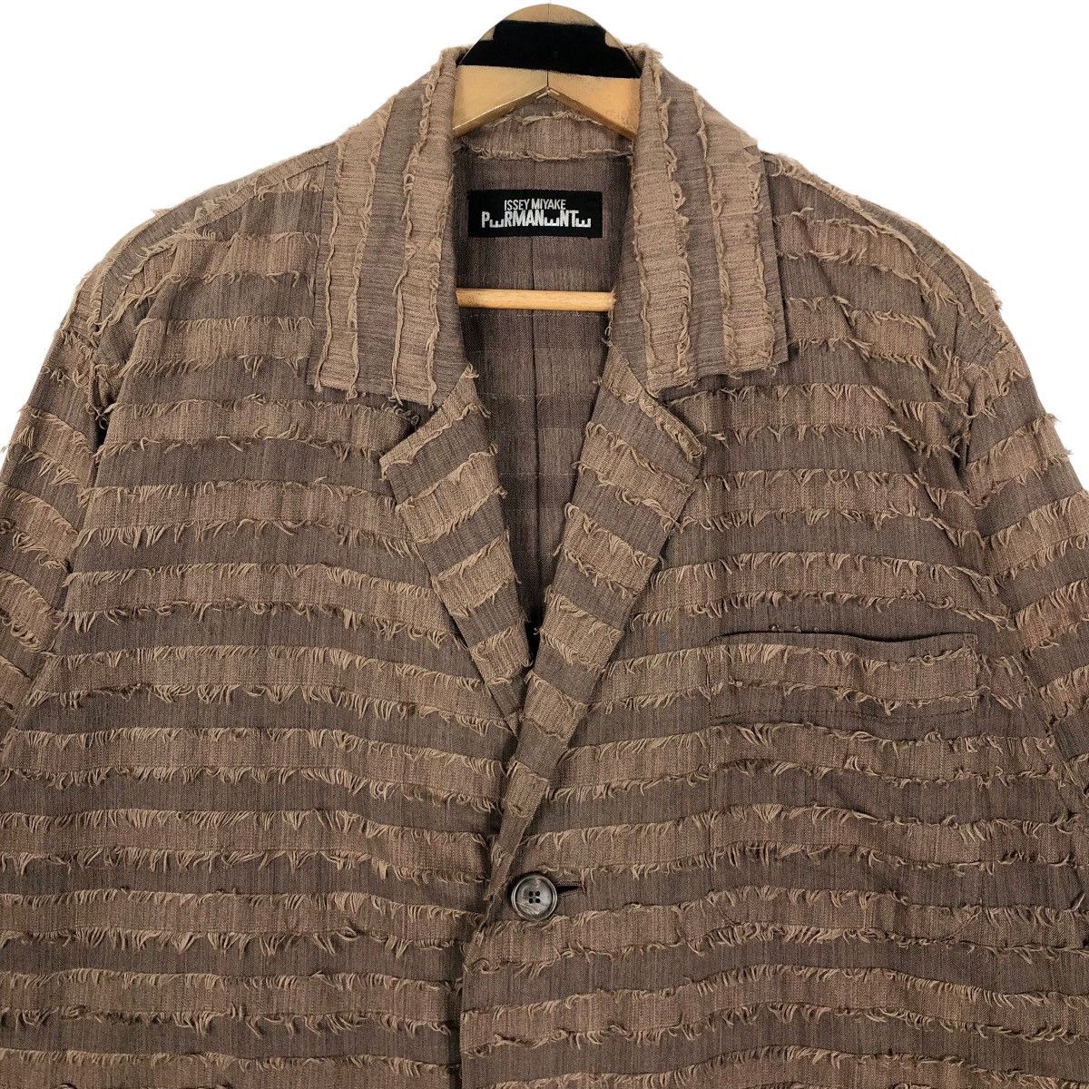 Issey Miyake Vintage 90s Issey Miyake Permanente AW1992 Wool Jacket Size US L / EU 52-54 / 3 - 14 Thumbnail