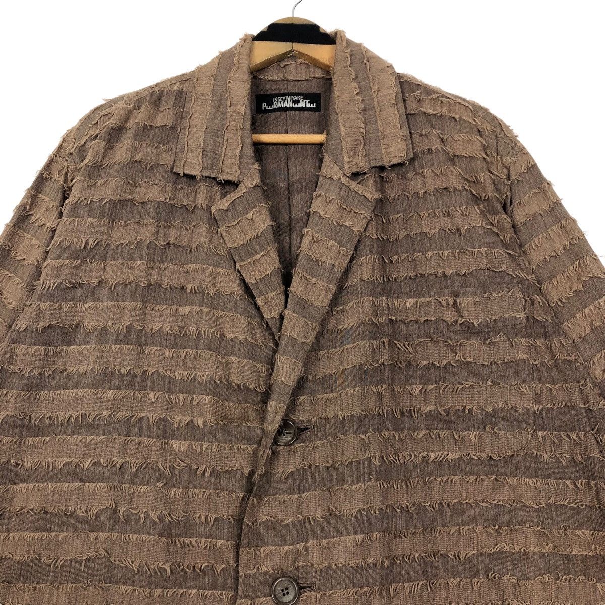 Issey Miyake Vintage 90s Issey Miyake Permanente AW1992 Wool Jacket Size US L / EU 52-54 / 3 - 2 Thumbnail
