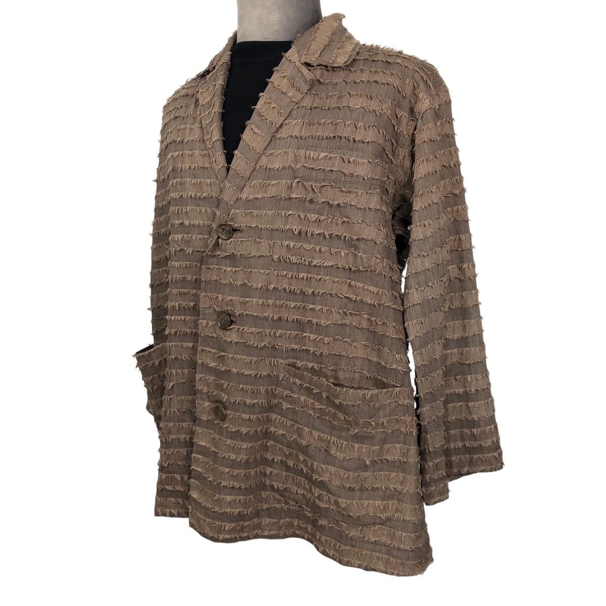 Issey Miyake Vintage 90s Issey Miyake Permanente AW1992 Wool Jacket Size US L / EU 52-54 / 3 - 24 Thumbnail