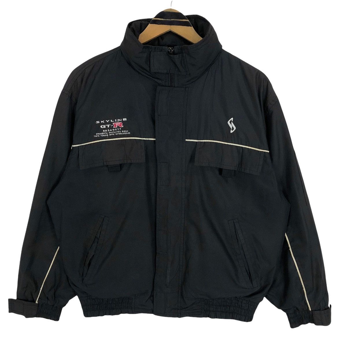 Japanese Brand Vintage Nissan Skyline GT-R Nylon Light Jacket Size US L / EU 52-54 / 3 - 1 Thumbnail