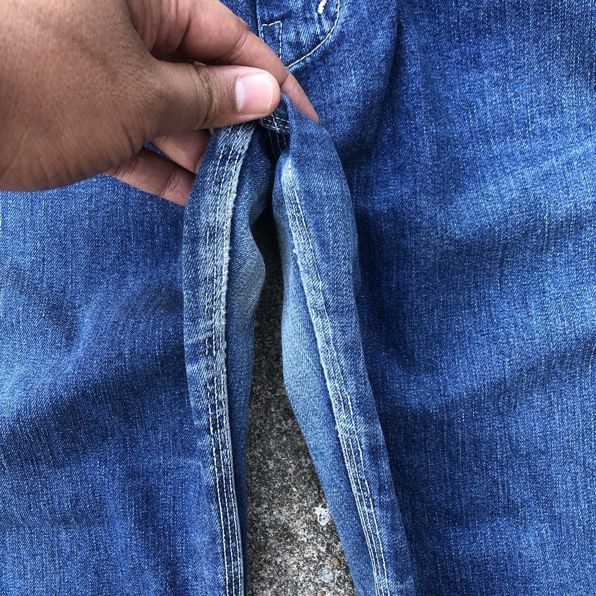 Big John 🔥Rare🔥Vintage Big John Workers Rips Bushpants Denim Overall Size US 30 / EU 46 - 12 Thumbnail